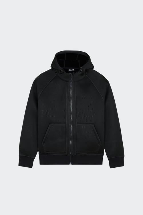 SCHOTT zip-up hoodie Black