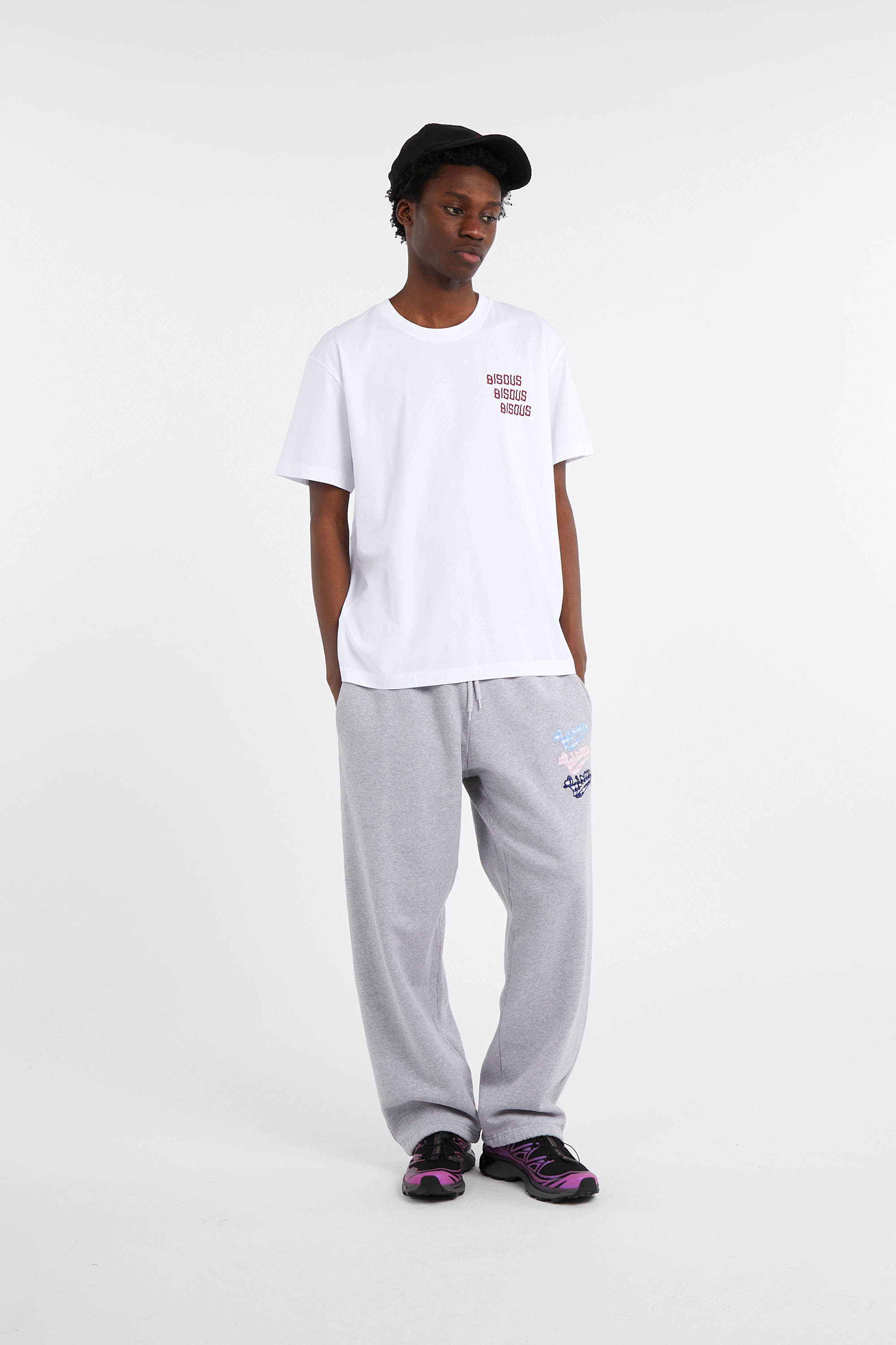 Regular-fit round-neck cotton T-shirt White