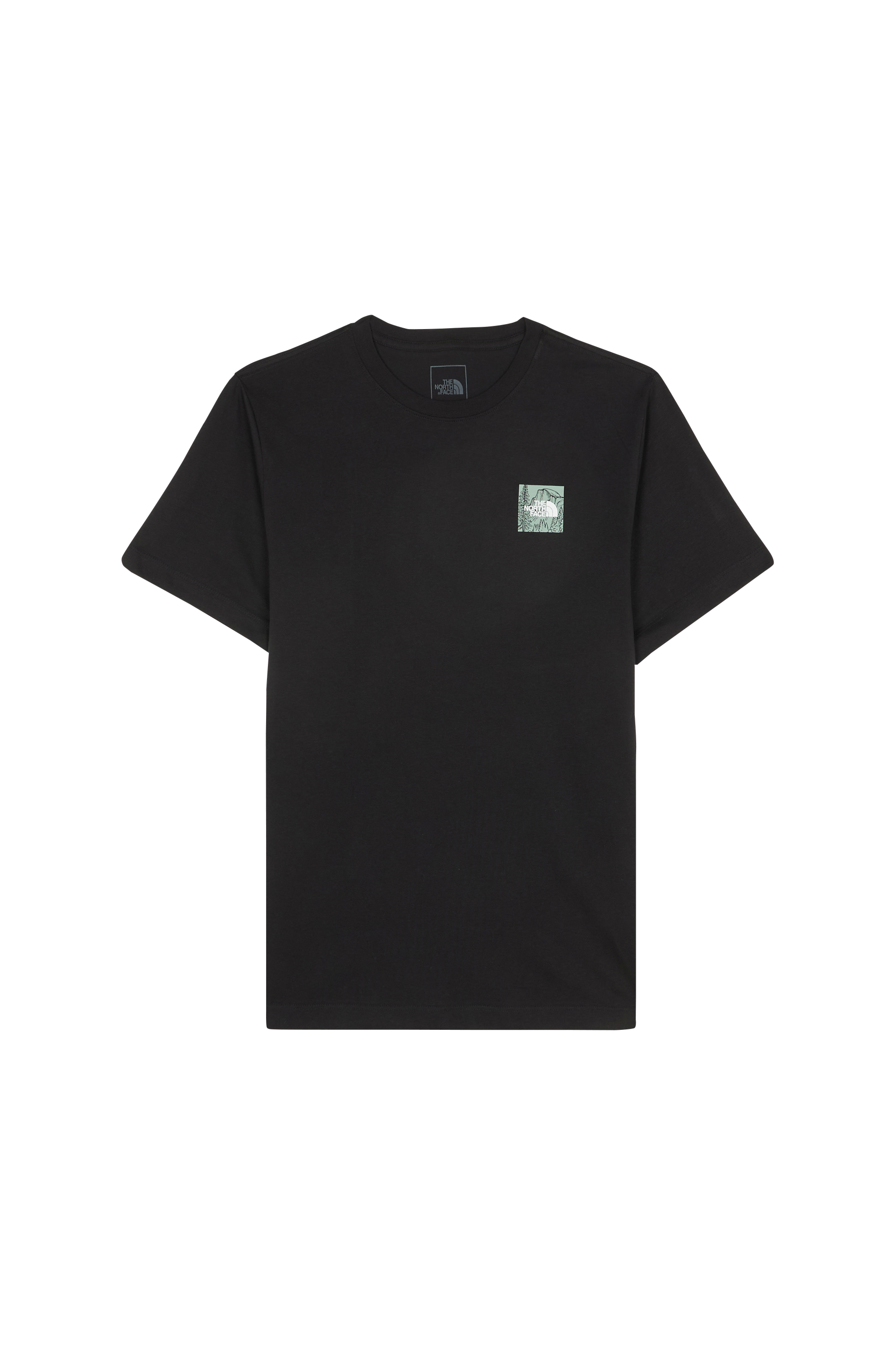 Regular-fit round-neck cotton T-shirt | Black THE NORTH FACE Men