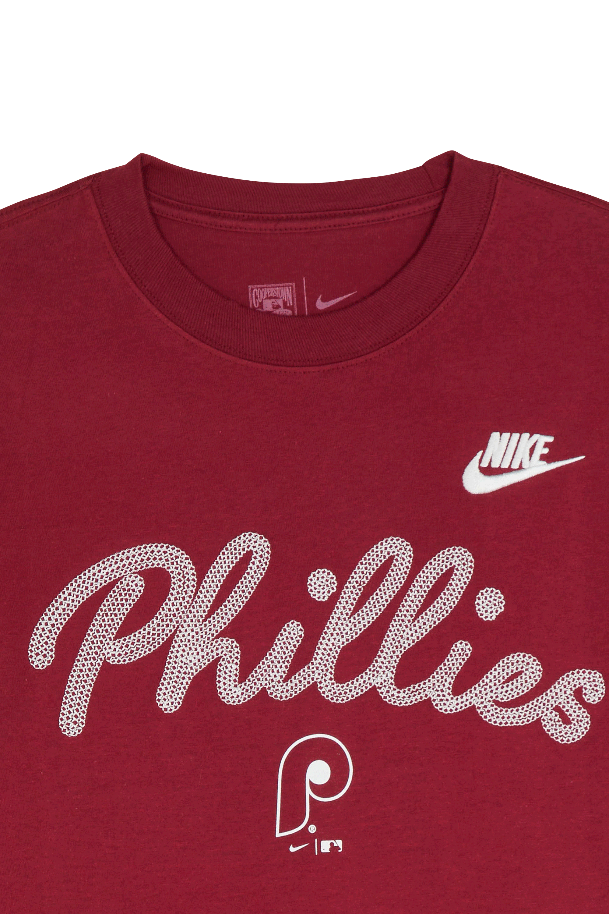 Regular-fit round-neck cotton T-shirt Red