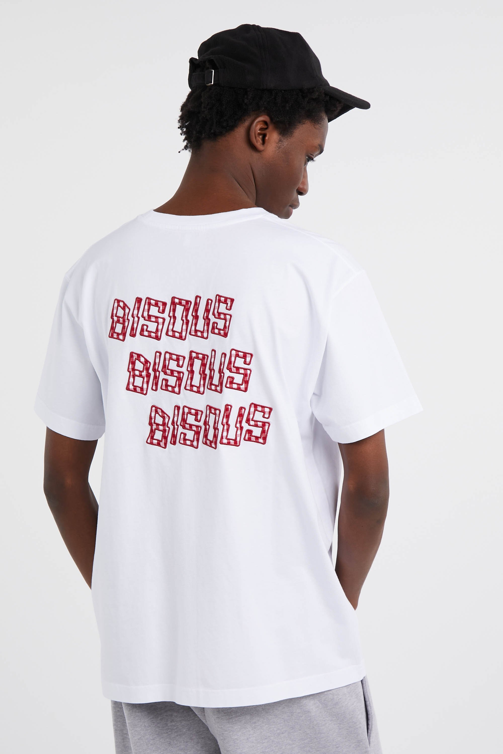 Regular-fit round-neck cotton T-shirt | White by BISOUS SKATEBOARDS Regular-fit round-neck cotton T-shirt White