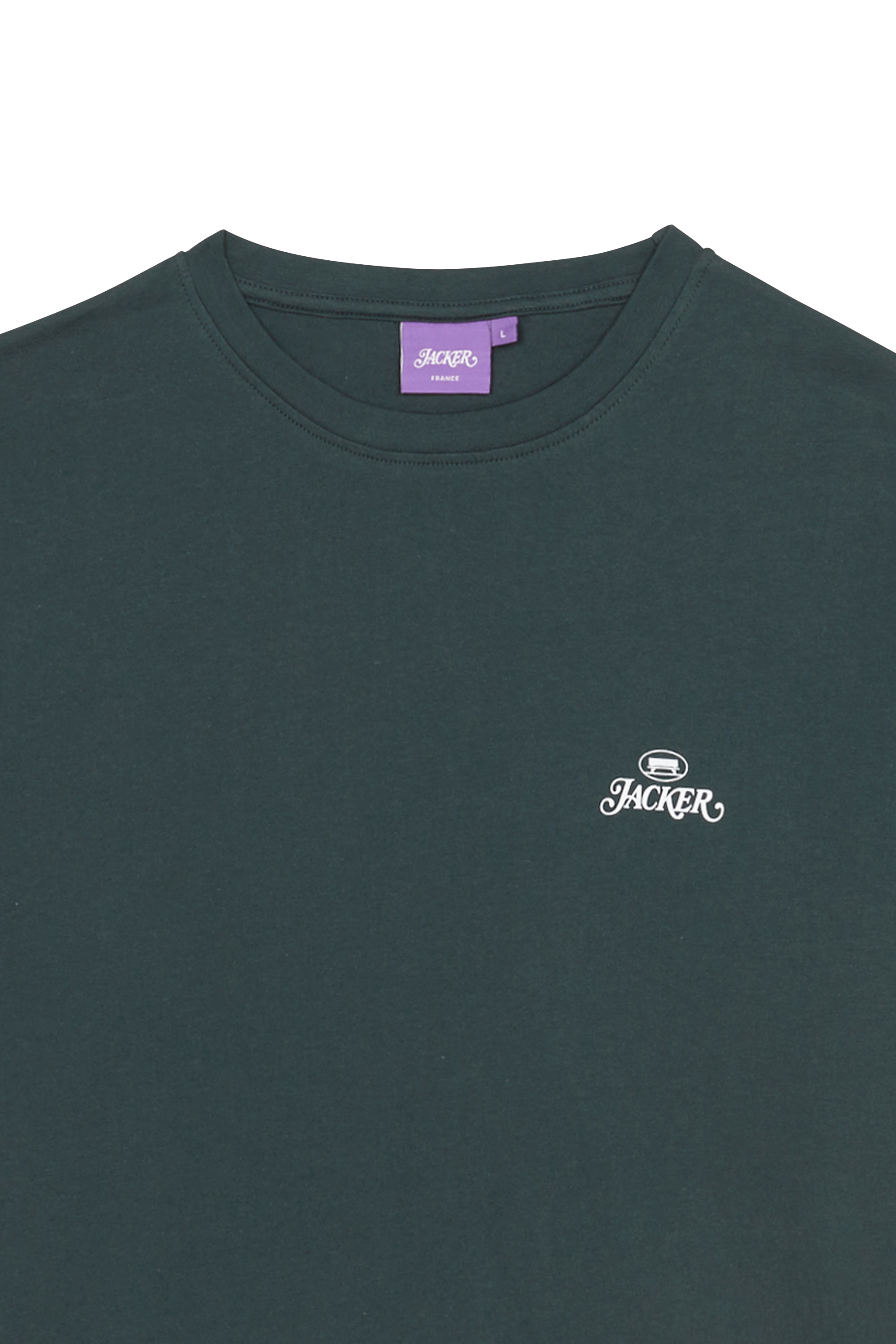 Tee-shirt col rond coton | Green JACKER Men