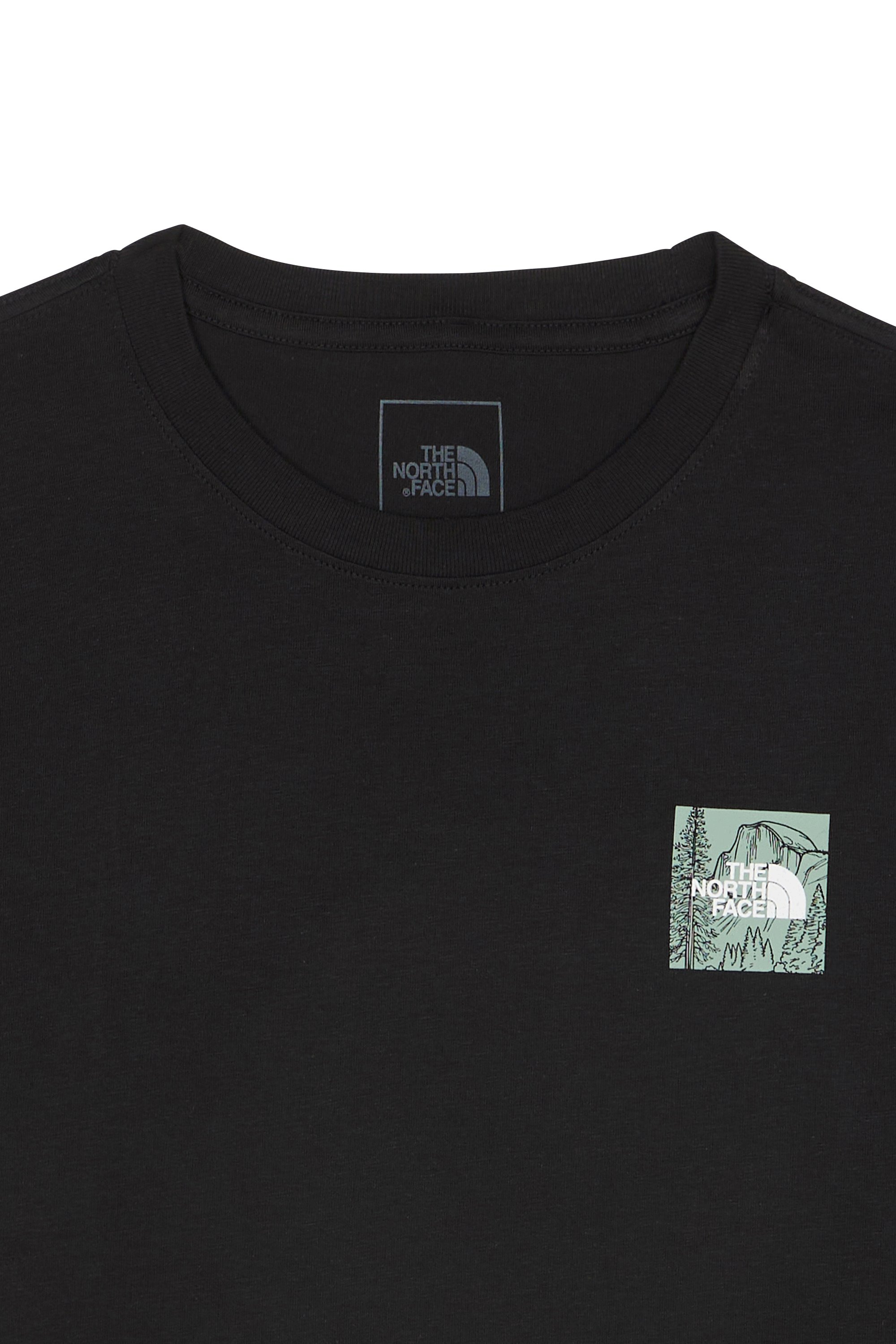 Regular-fit round-neck cotton T-shirt | Black THE NORTH FACE Men