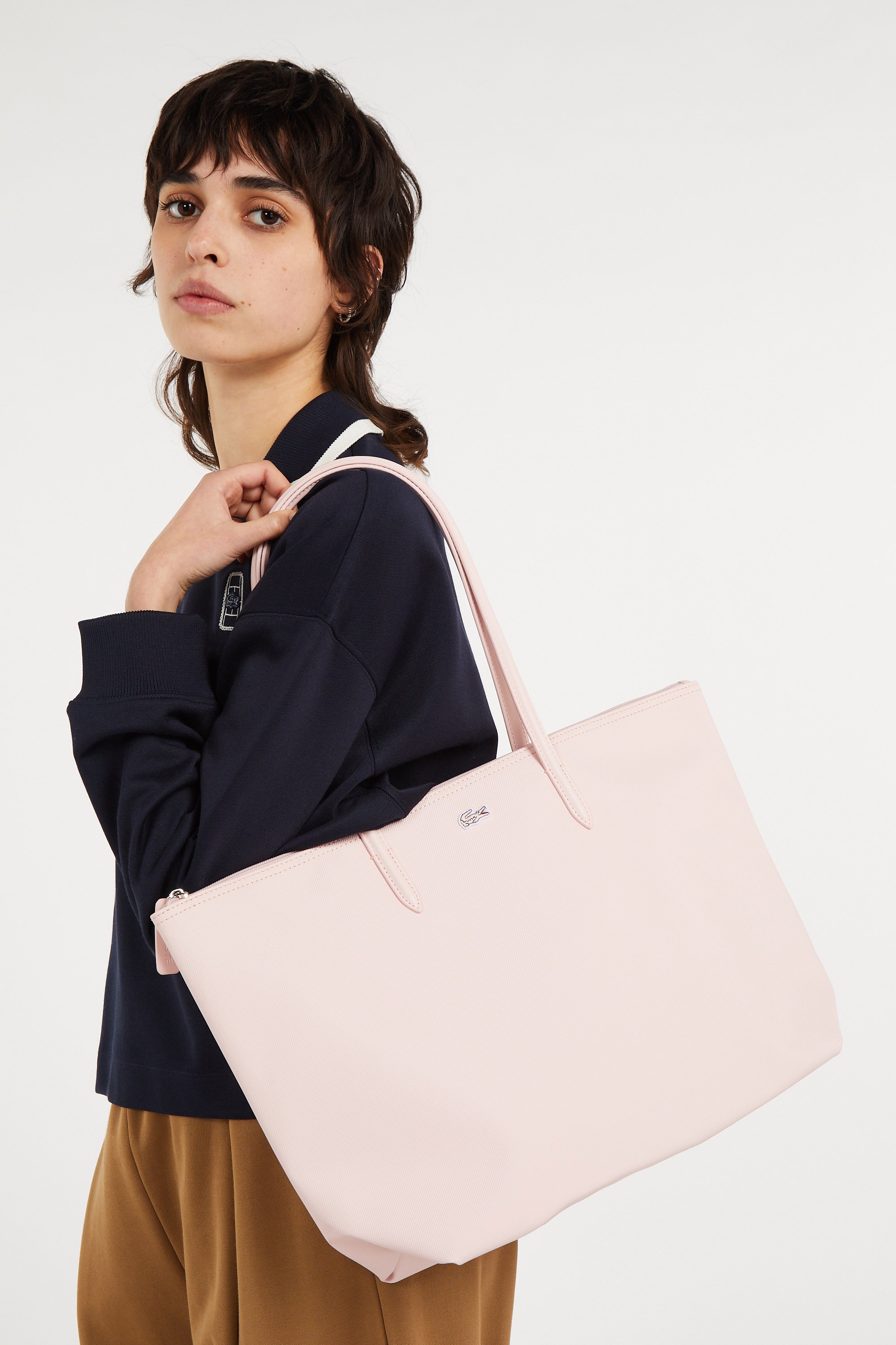 Sac shopping LACOSTE Rose