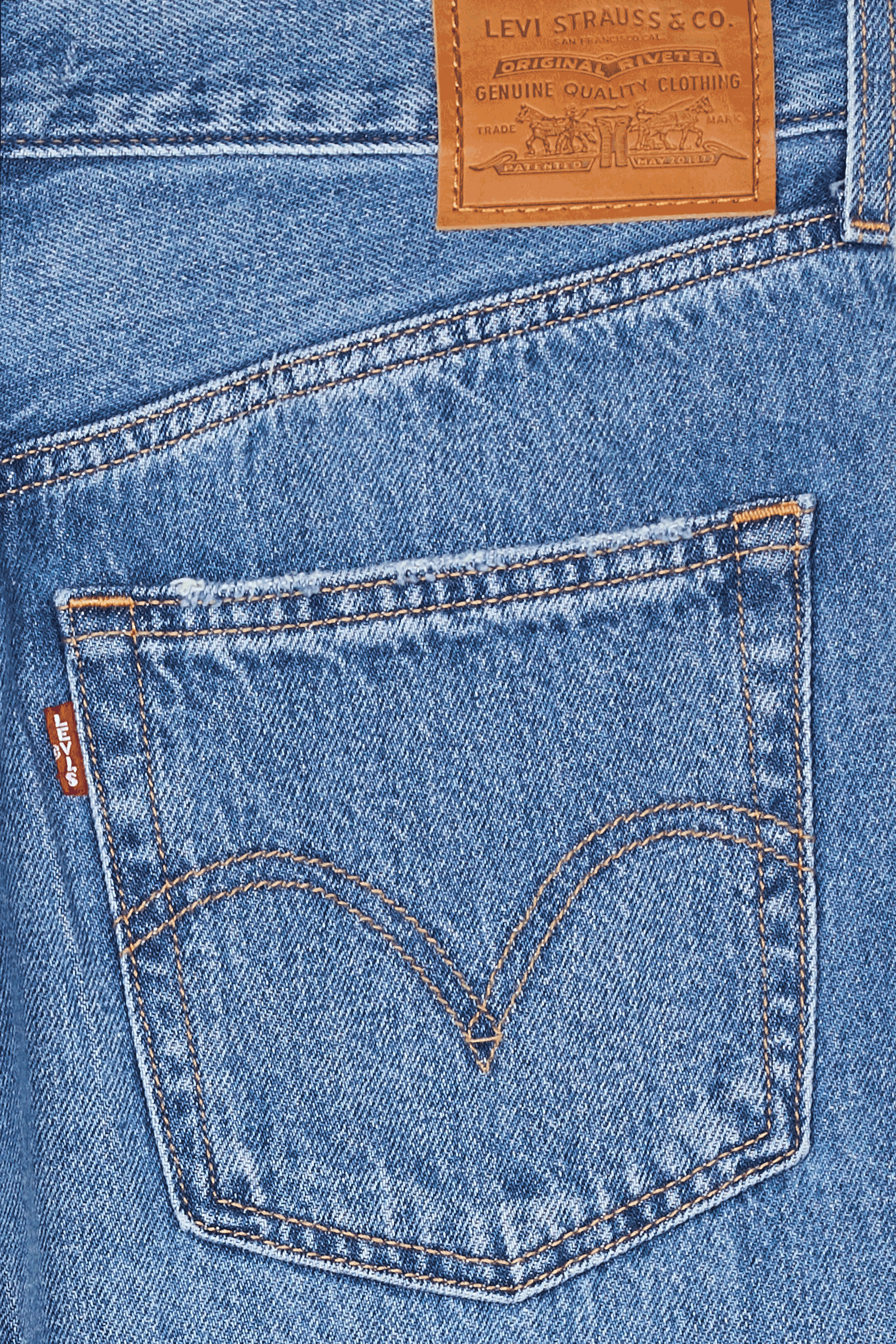 High-rise wide-leg jeans Blue