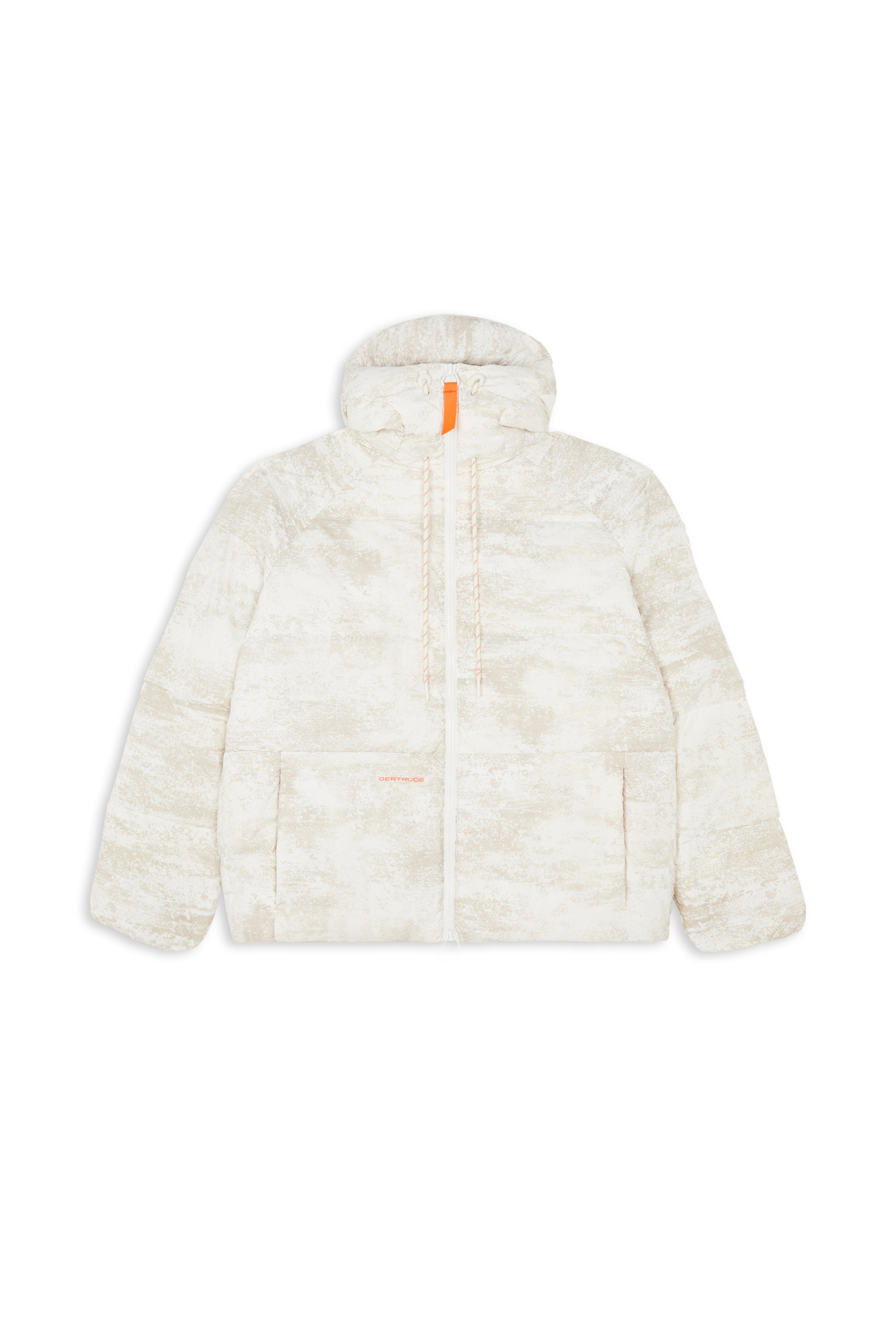 Lightweight quilted padded jacket with high neck Beige