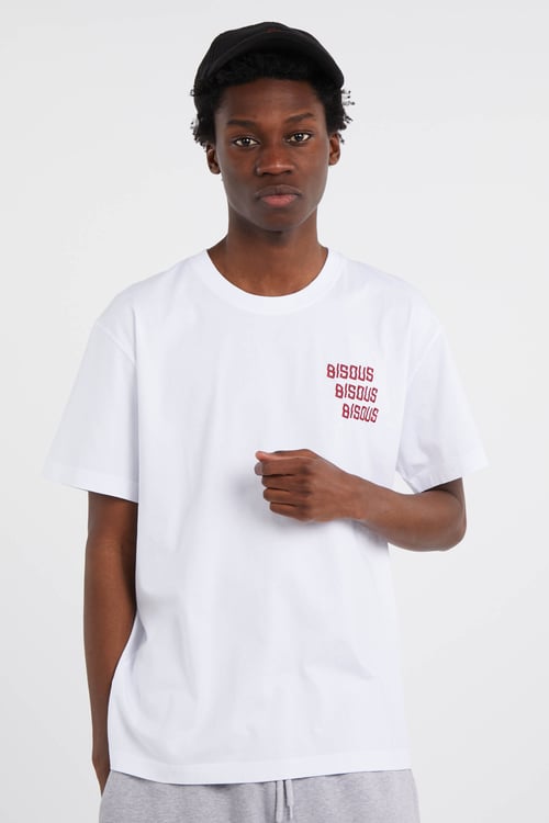 BISOUS SKATEBOARDS T-shirt Blanc