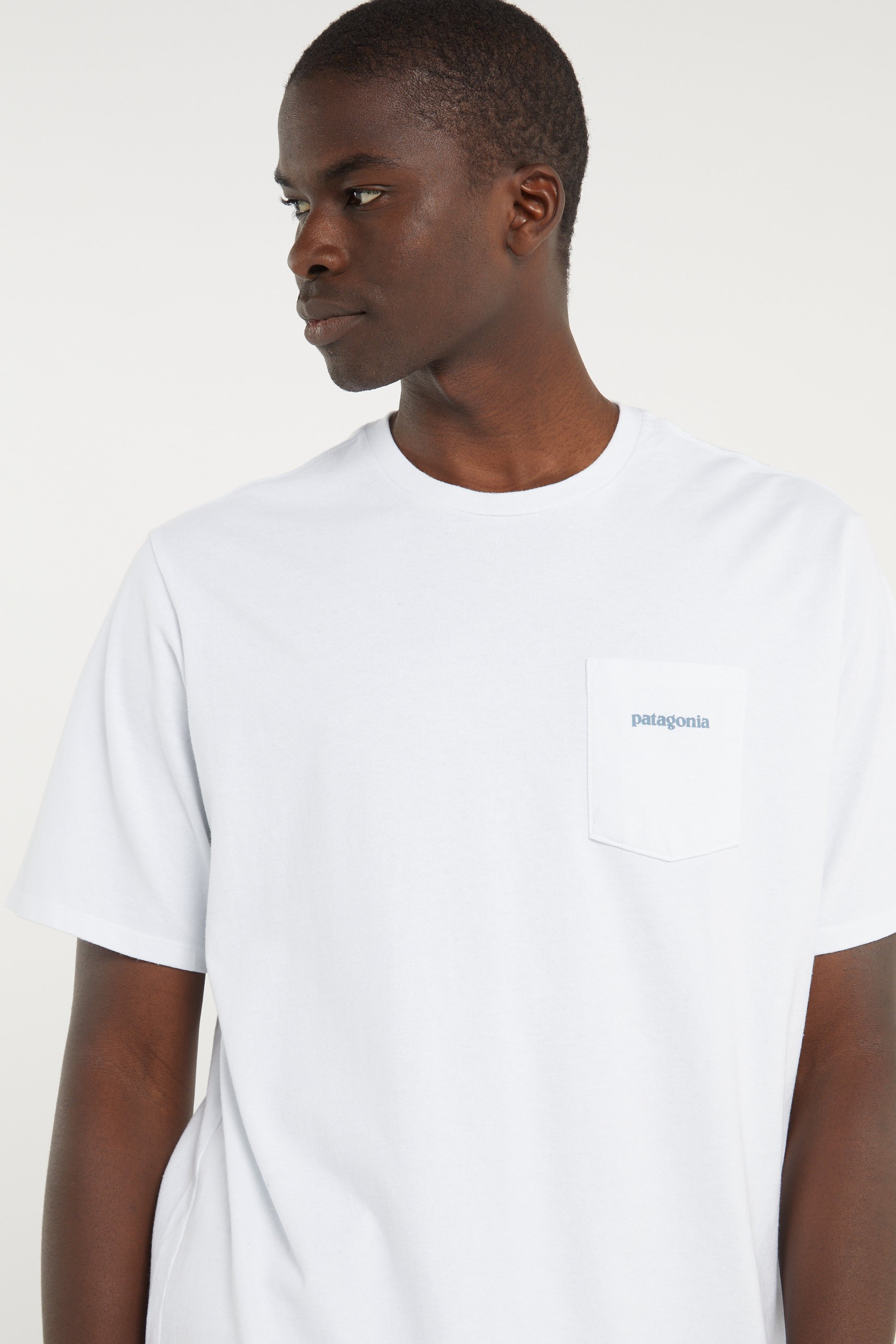 Regular-fit round-neck cotton T-shirt | White PATAGONIA Men