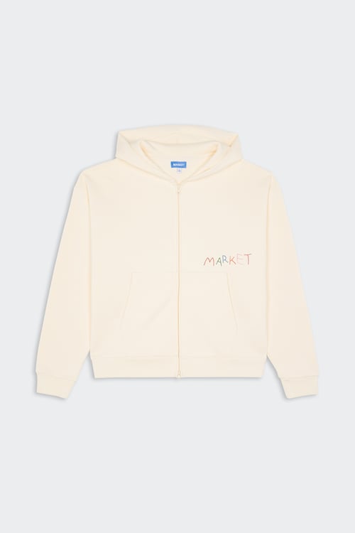 Hoodie zippé - Taille M Beige