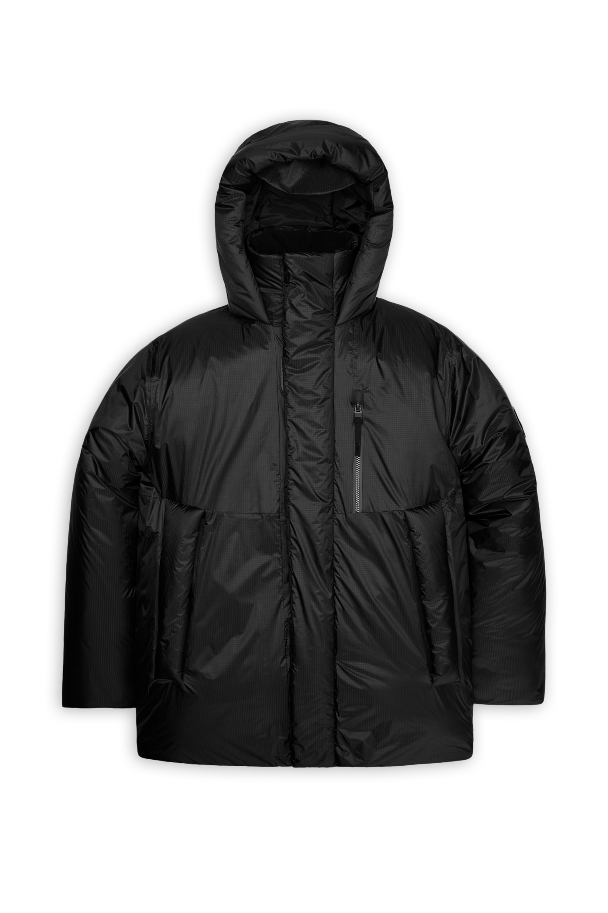 Lightweight quilted padded jacket with high neck Black