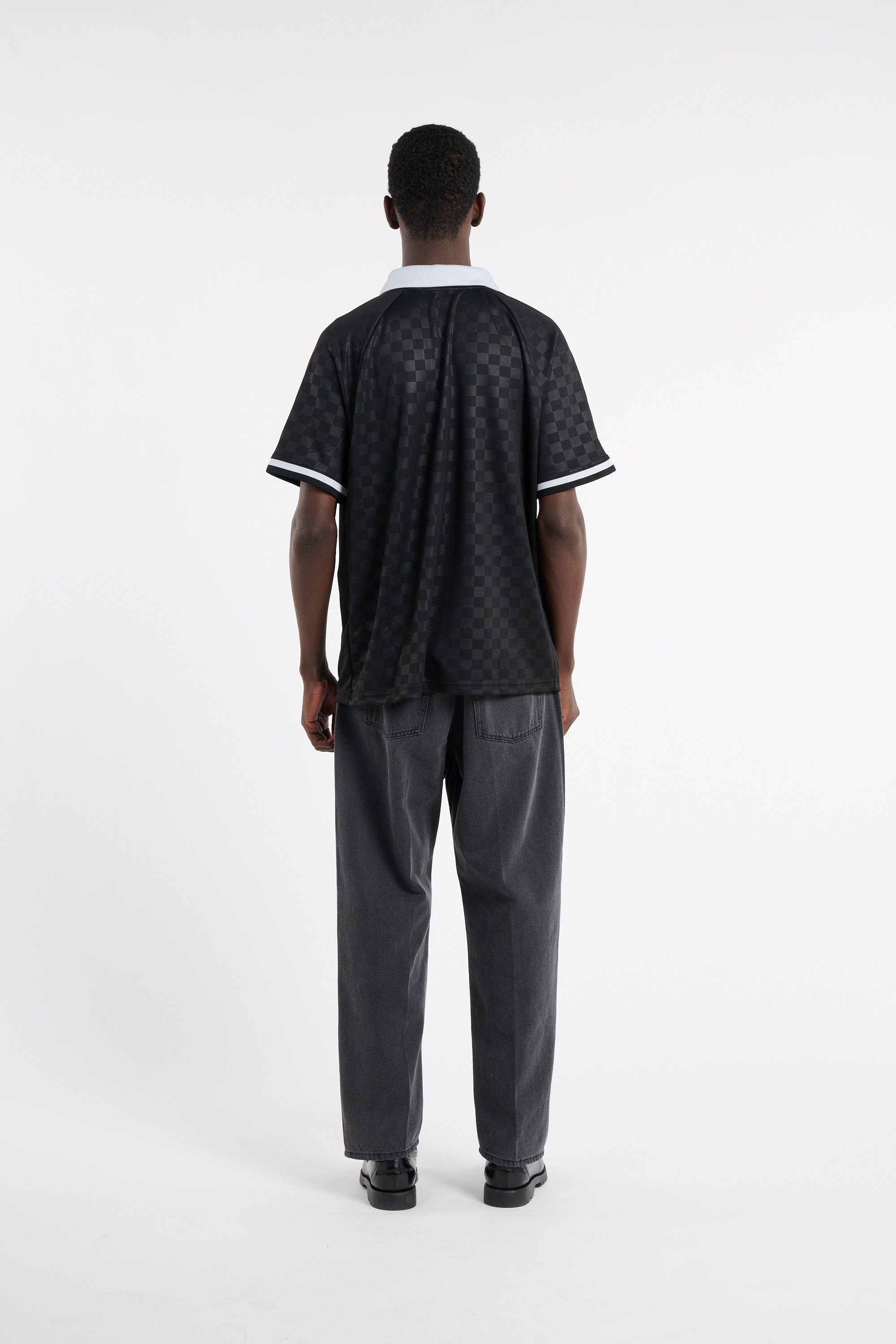 Straight cut short sleeve jersey | Black NIKE MLB Men