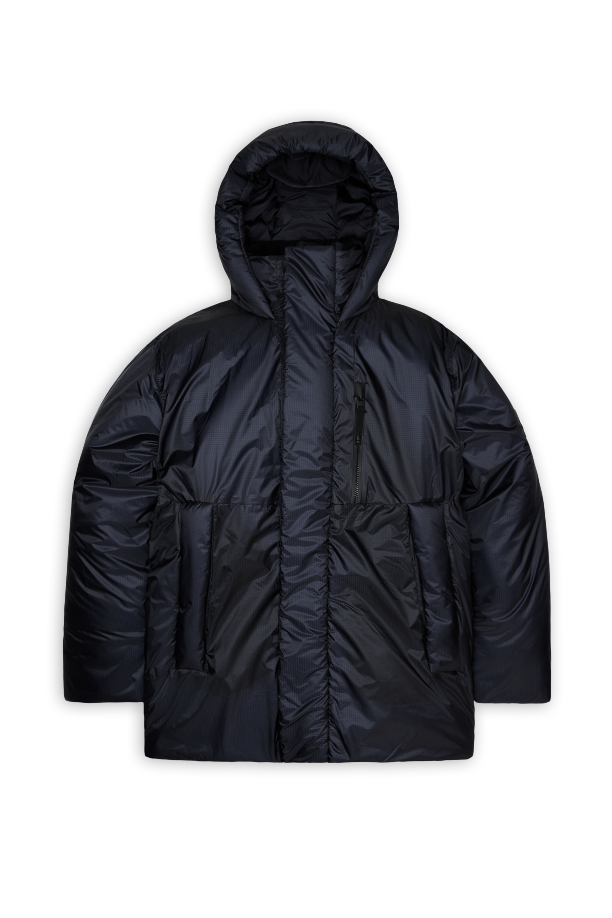 Lightweight quilted padded jacket with high neck Blue