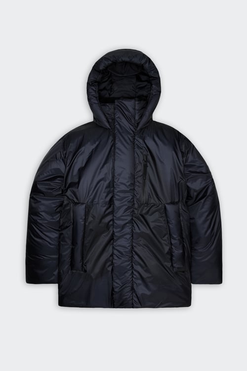 RAINS Lightweight quilted padded jacket with high neck Blue