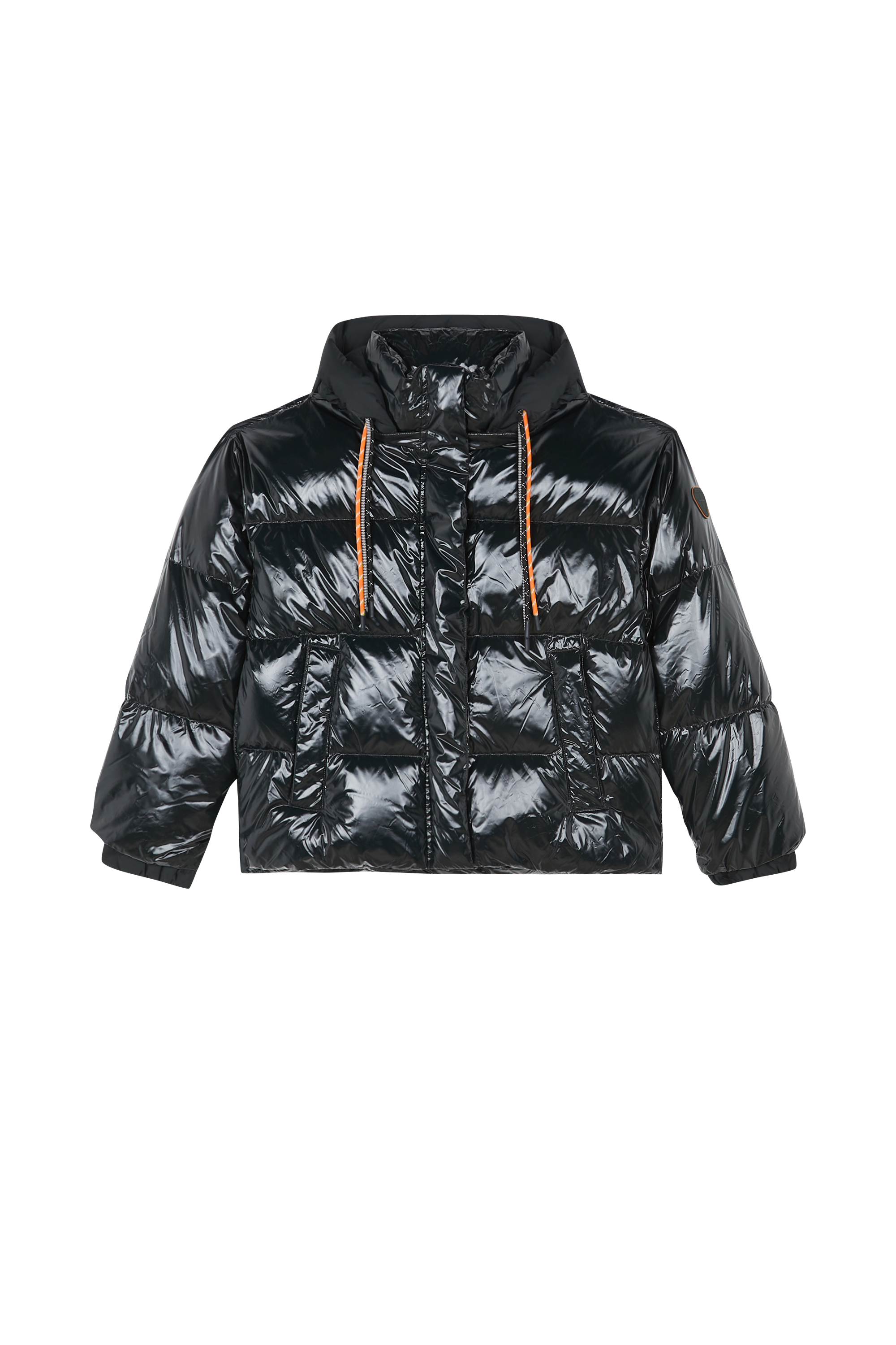 Lightweight quilted padded jacket with high neck Green
