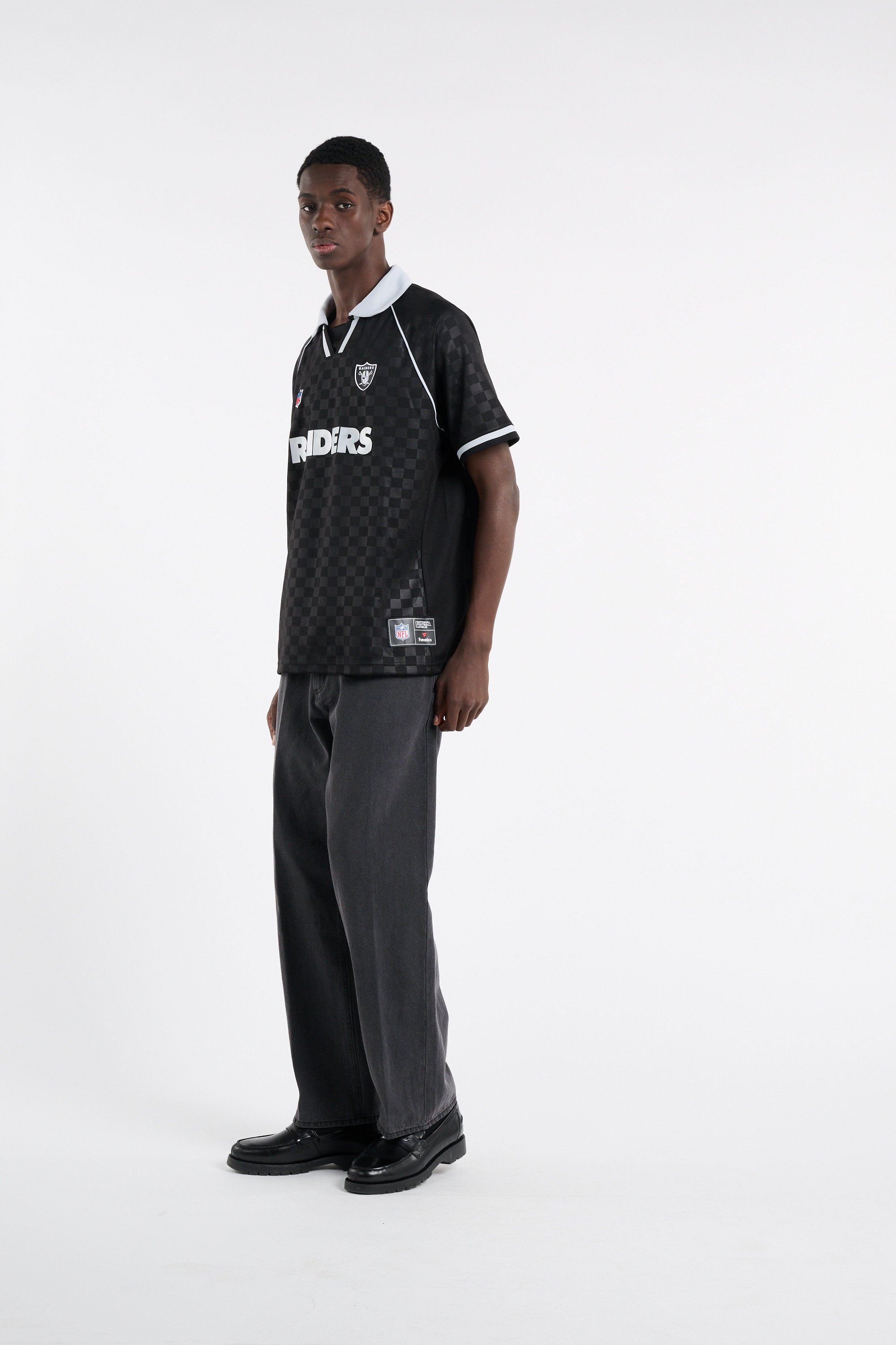 Straight cut short sleeve jersey | Black NIKE MLB Men