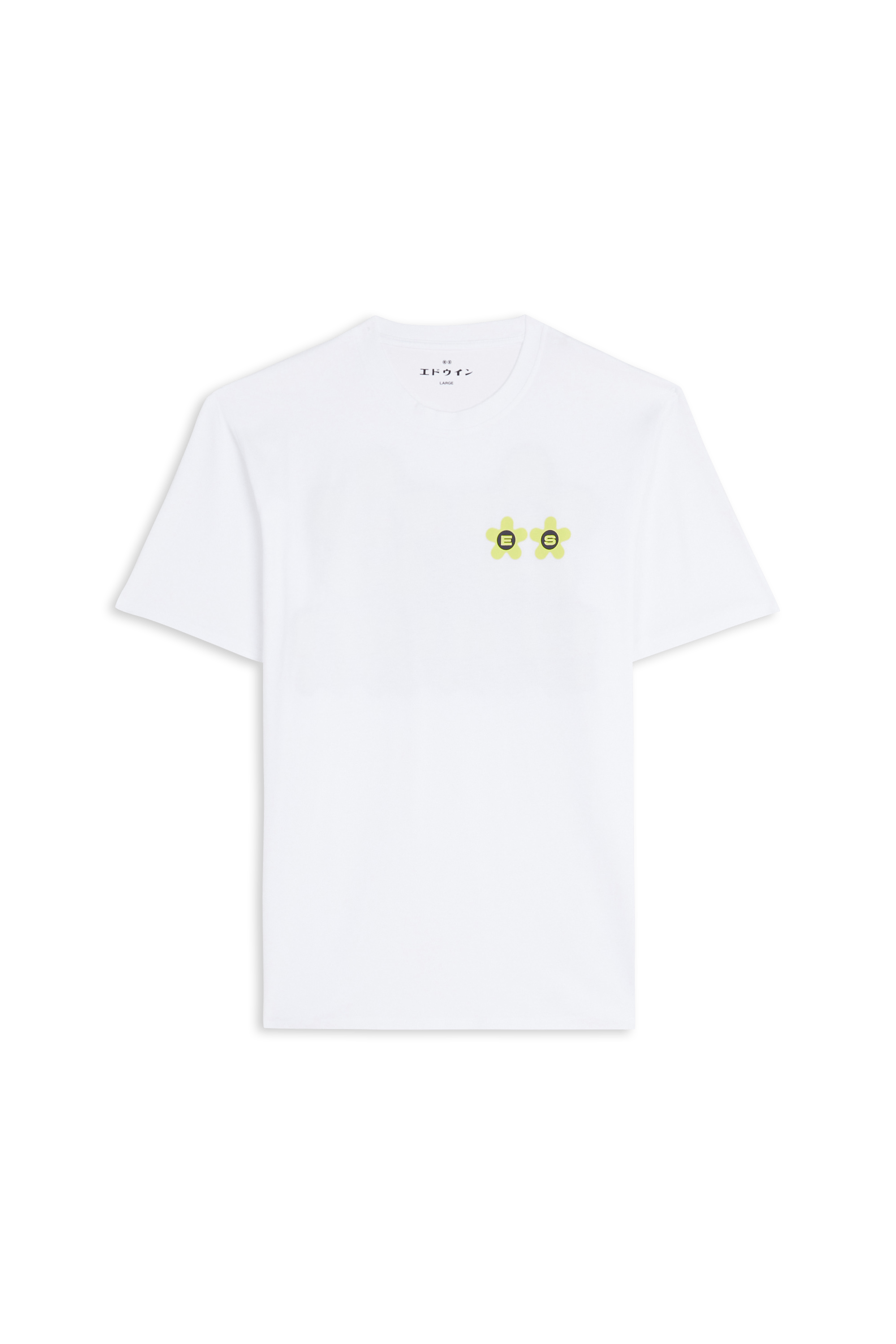 Regular-fit round-neck cotton T-shirt | White EDWIN Men
