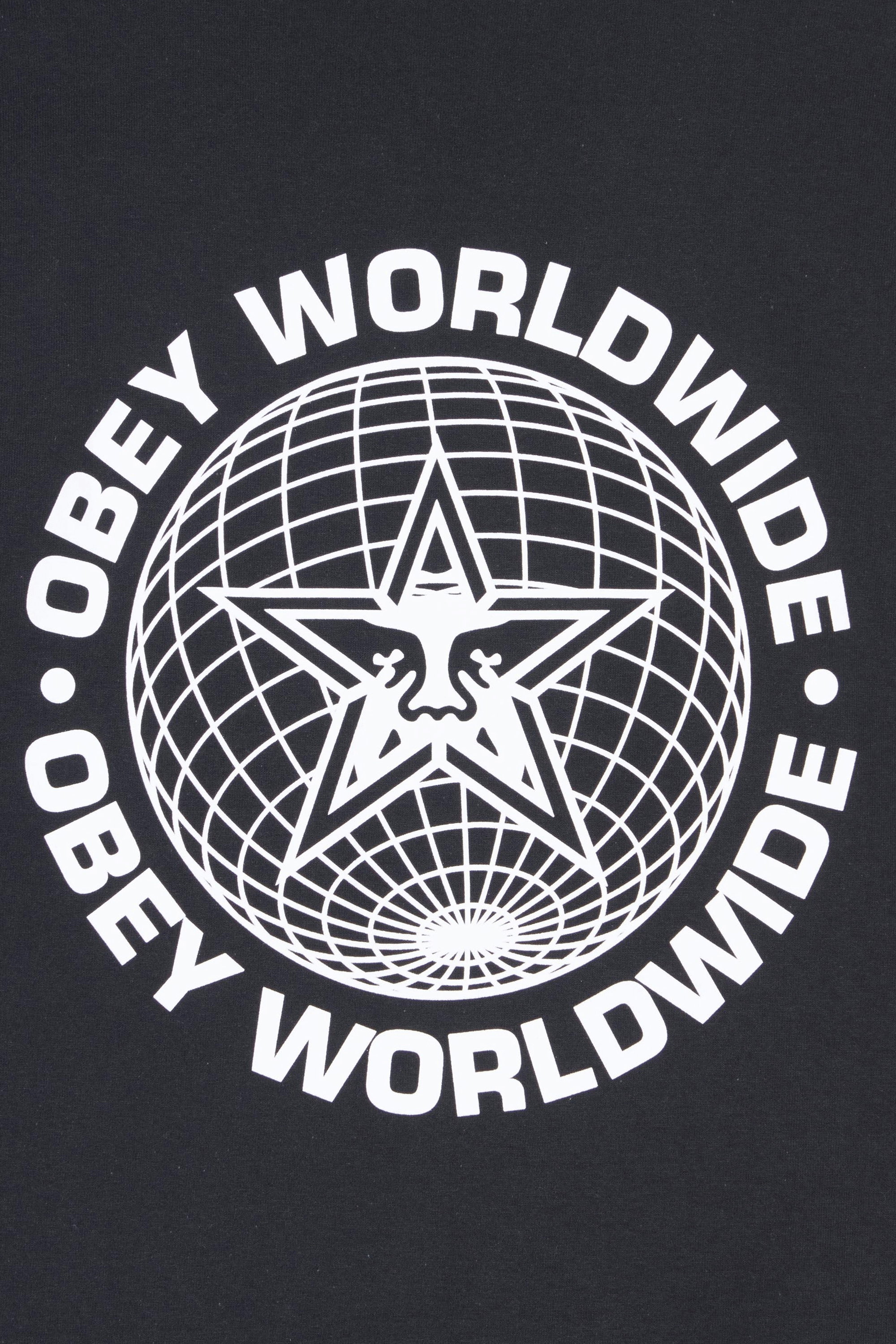 Tシャツ・カットソー OBEY \"WORLDWIDE SOUND\" T-SHIRT (165264086 VINTAGEBLACK) Obey Worldwide Sound Tee Vintage Black 165264086_BLK