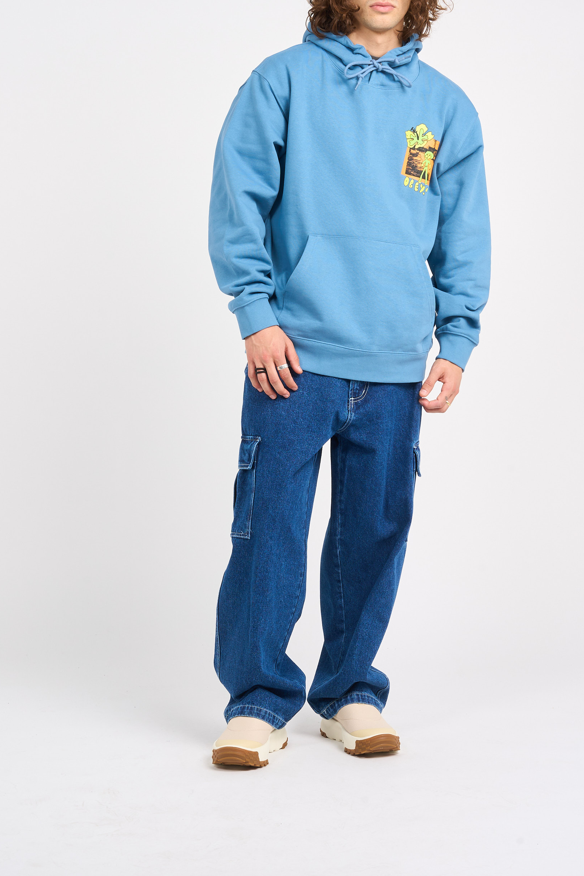 Hoodie | Bleu OBEY Homme