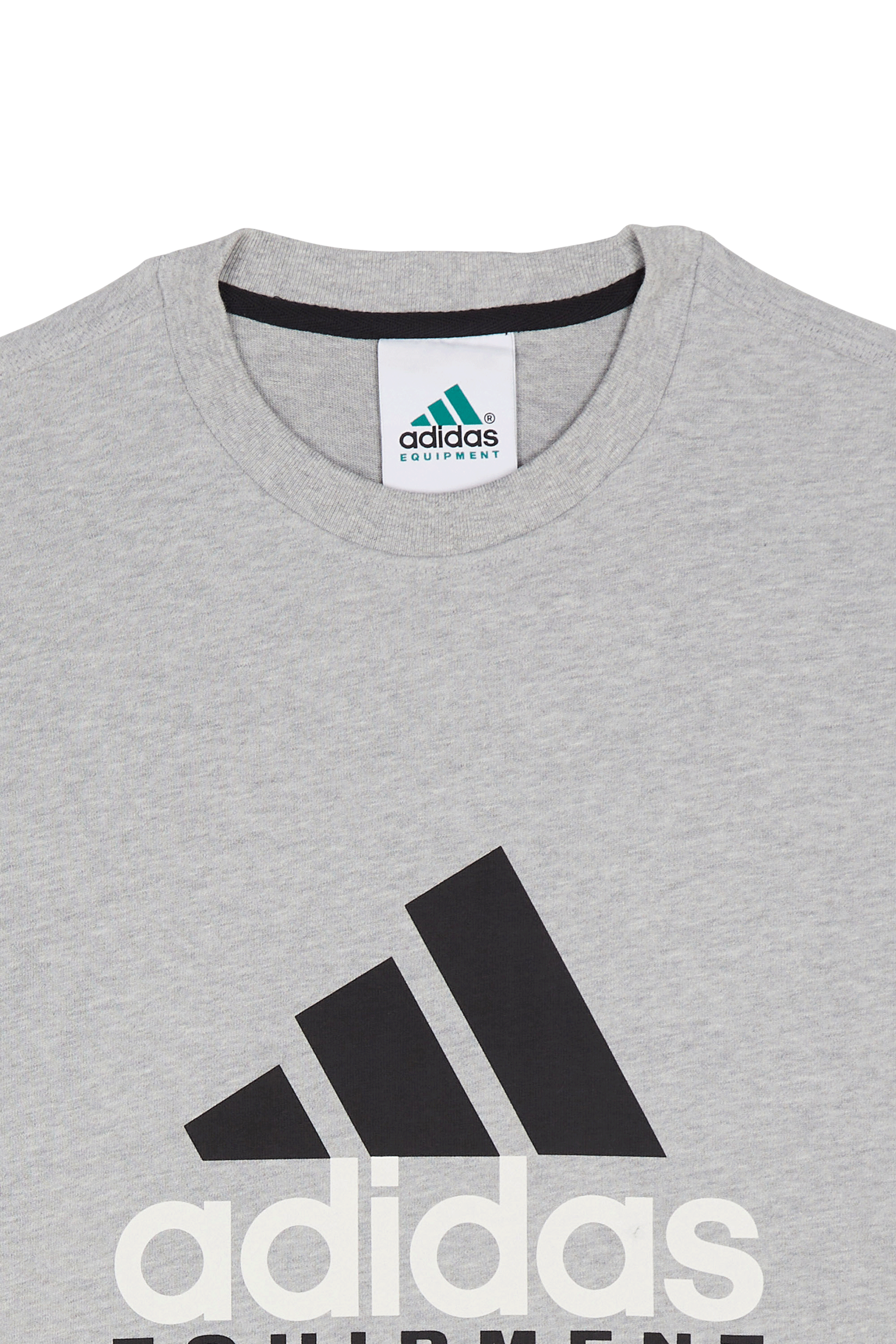Regular-fit round-neck cotton T-shirt | Grey ADIDAS Men