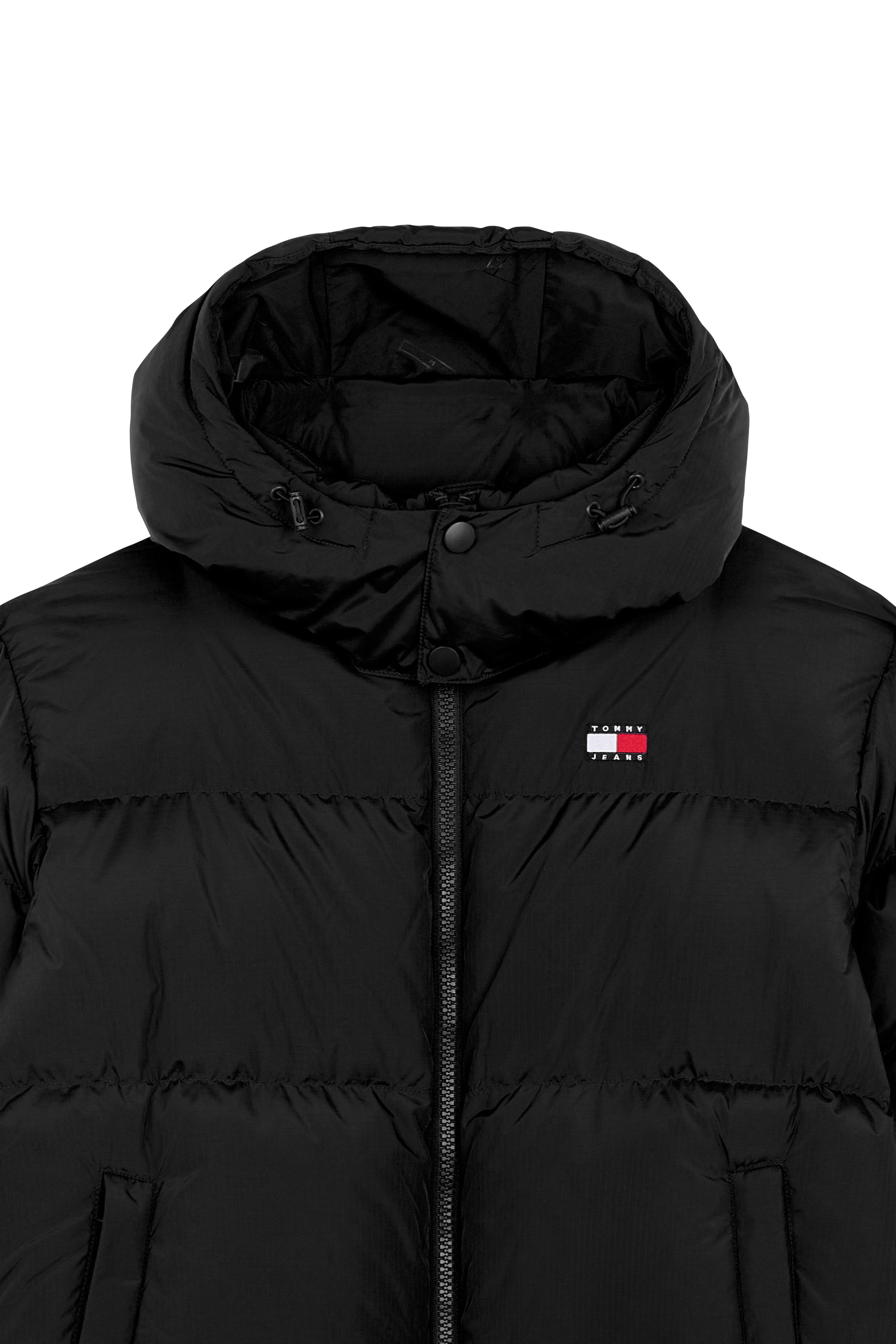 Lightweight quilted padded jacket with high neck Black