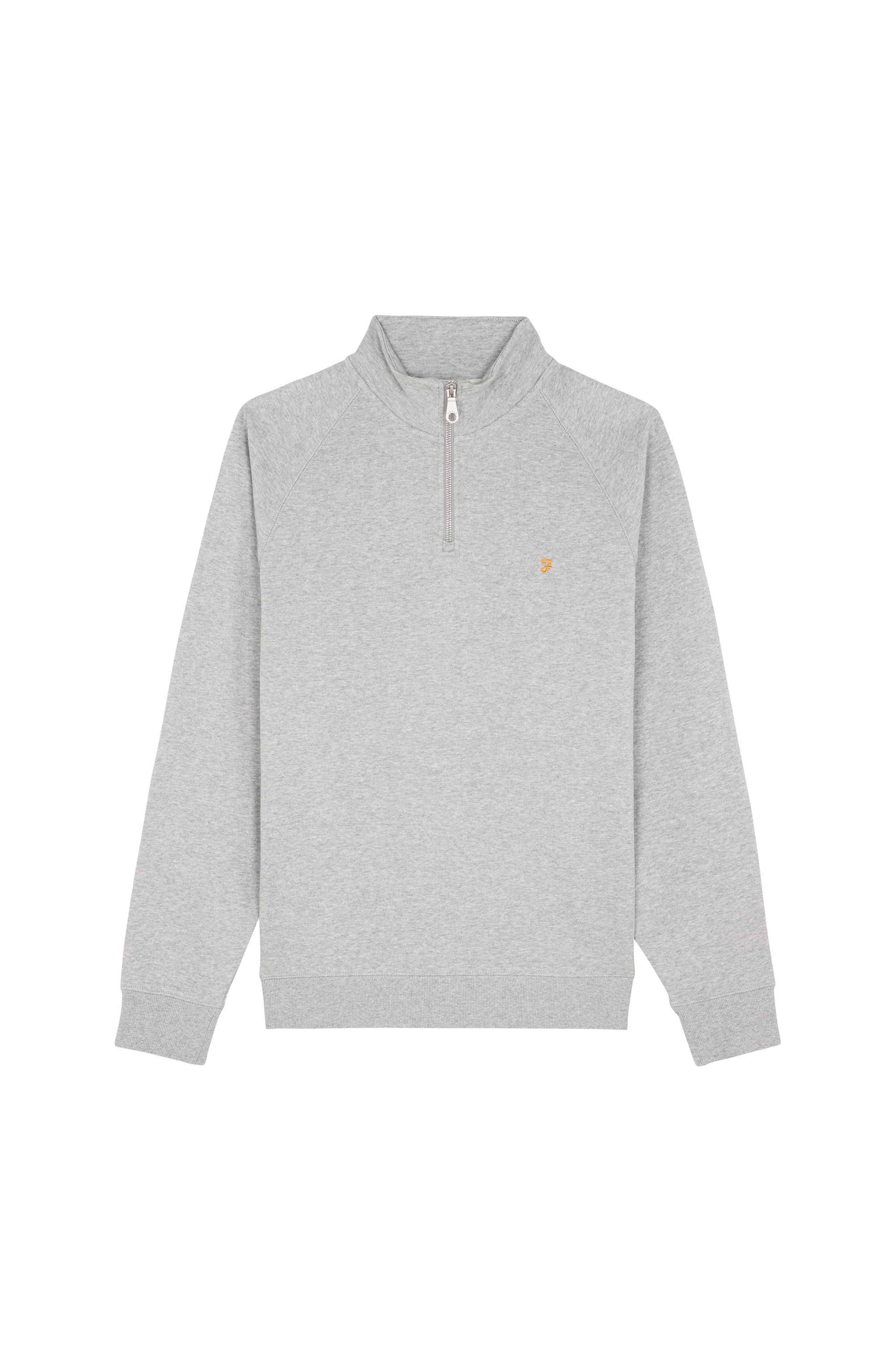 Slim-fit zip-up tracksuit top  Grey