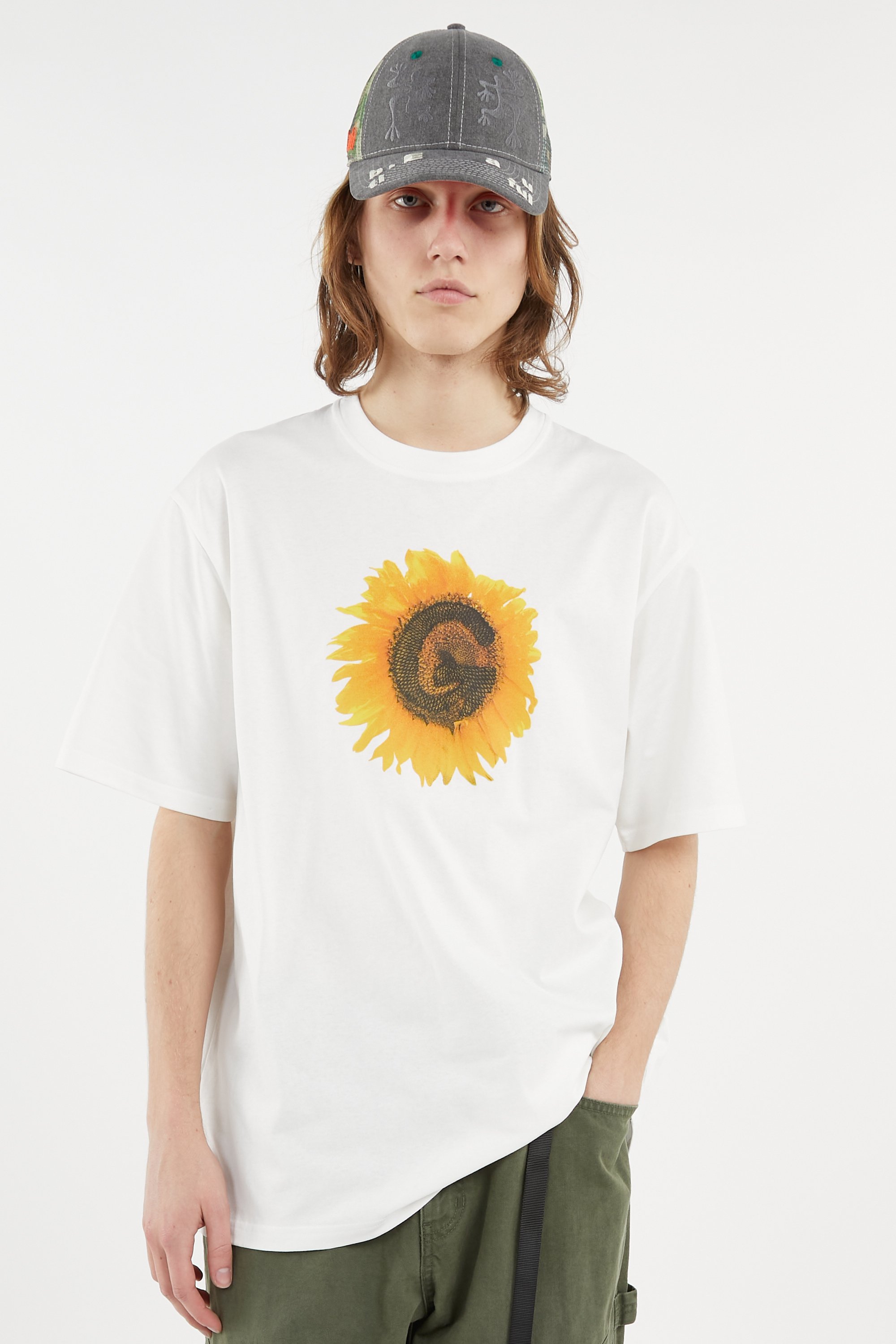 Regular-fit round-neck cotton T-shirt White