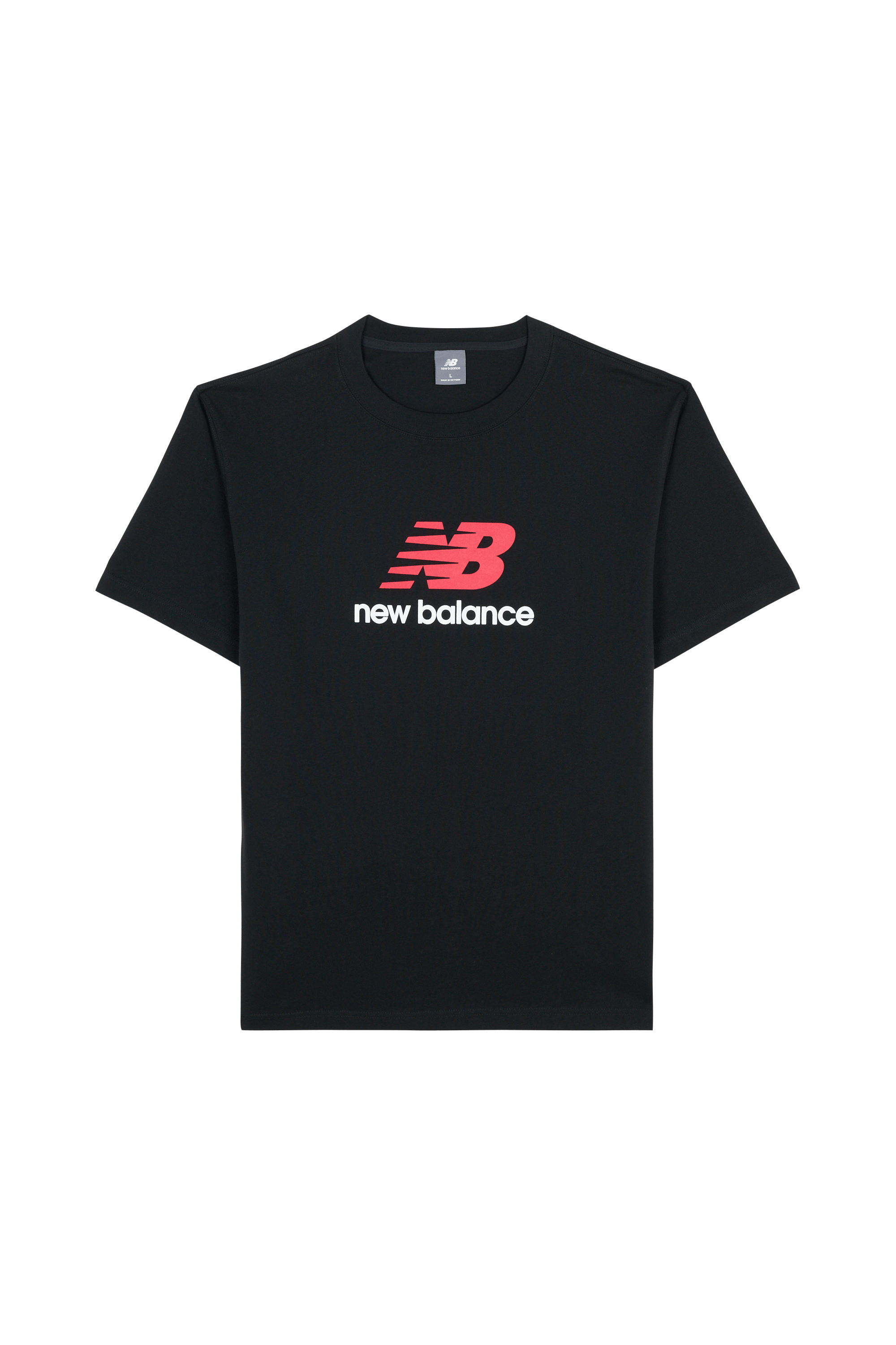 Round-neck cotton T-shirt NEW BALANCE Black