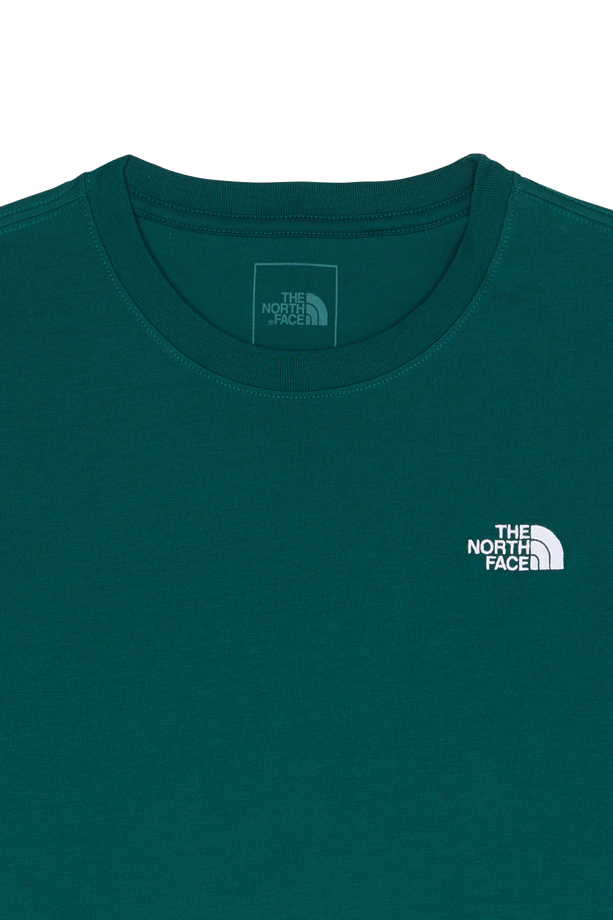 Regular-fit round-neck cotton T-shirt | Green THE NORTH FACE Men