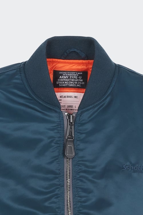 SCHOTT Bomber jacket Blue