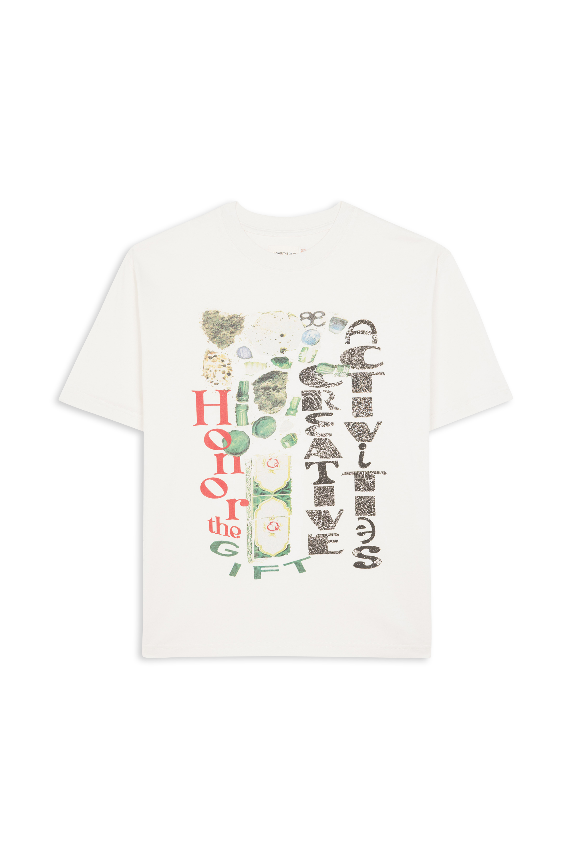 Regular-fit round-neck cotton T-shirt White