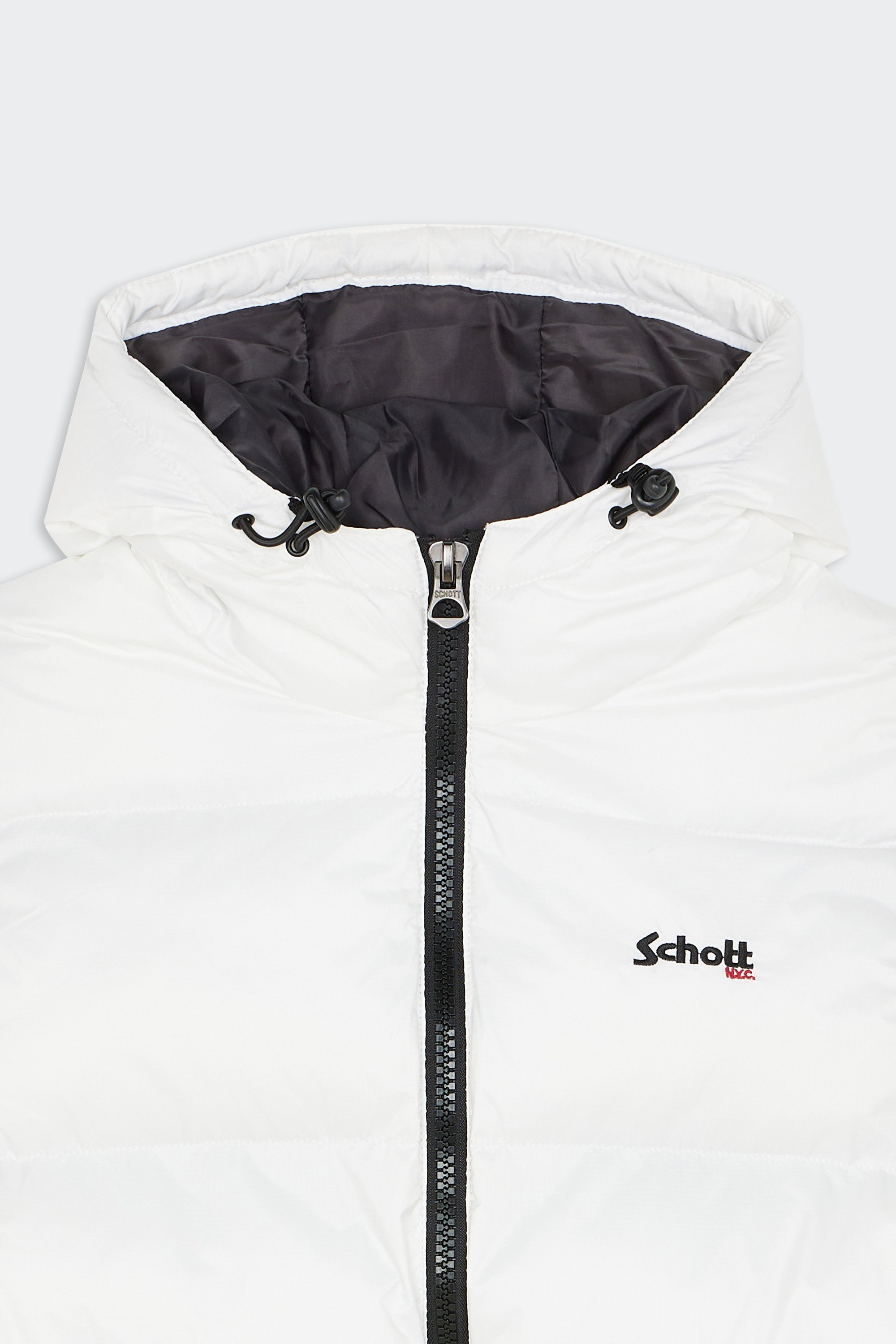 Freestyle padded gilet | White by SCHOTT Freestyle padded gilet White