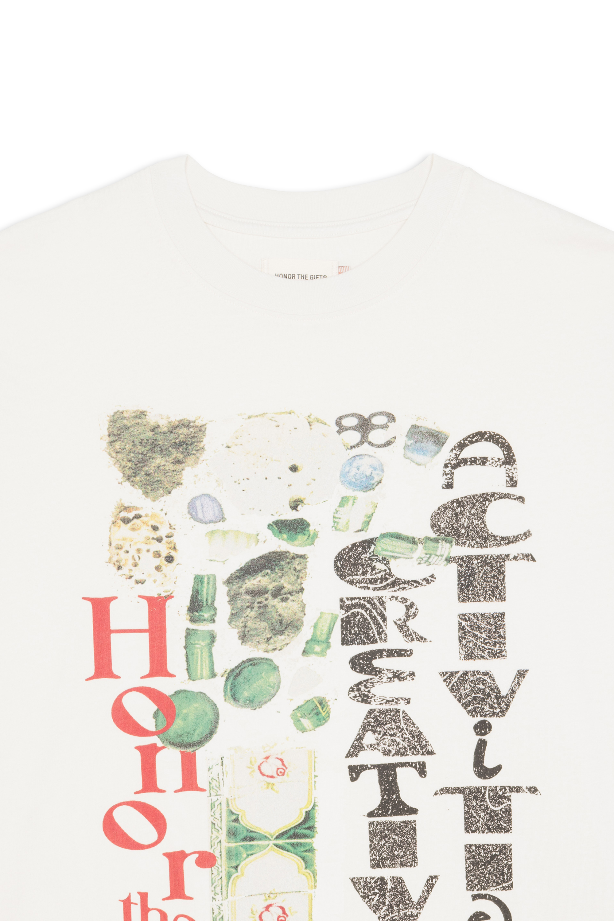Regular-fit round-neck cotton T-shirt White