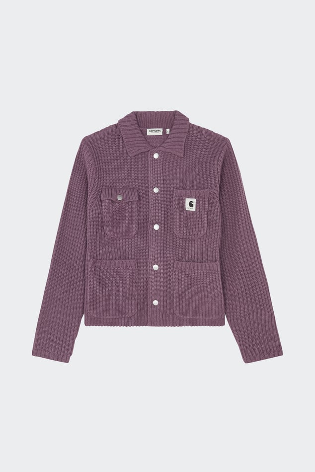 Cardigan W' michigan sweater Purple Carhartt wip - Women | Citadium Cardigan W' michigan sweater Purple Carhartt wip - Women | Citadium