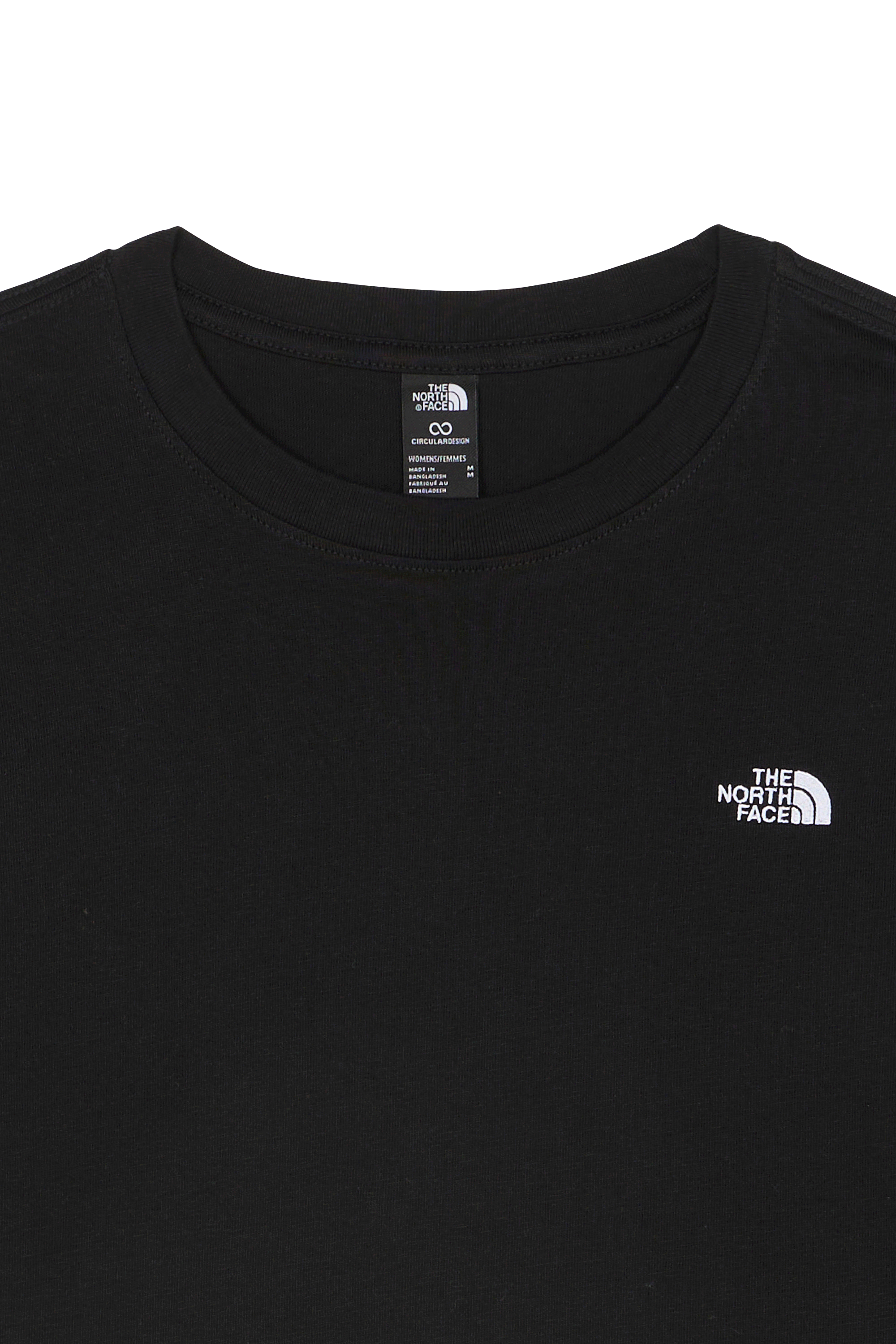 Regular-fit round-neck cotton T-shirt | Black THE NORTH FACE Men