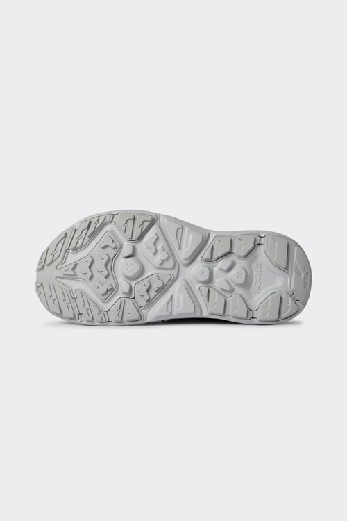 HOKA Flat furry sheepskin sandals Grey