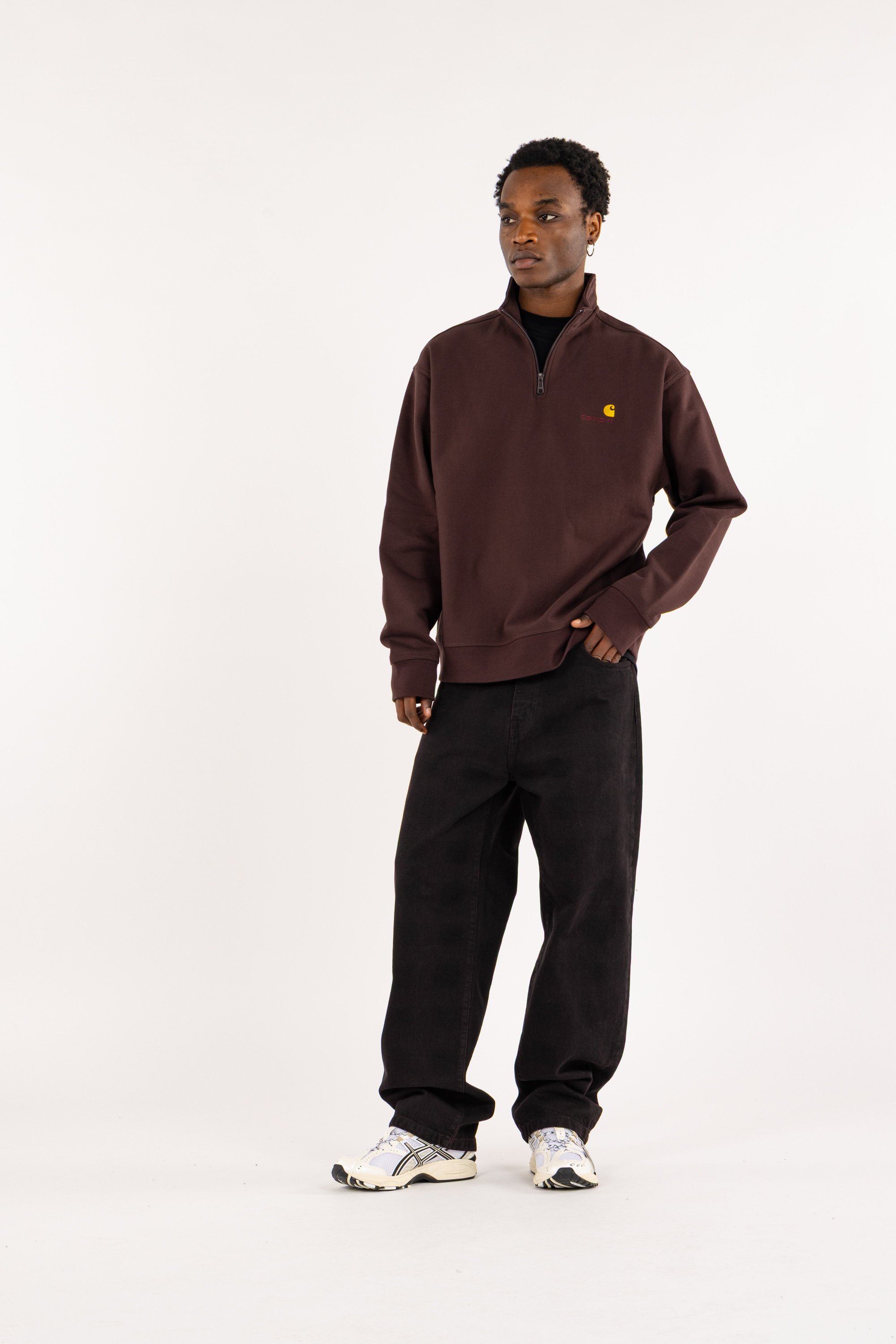Sweat zippé  CARHARTT WIP Marron