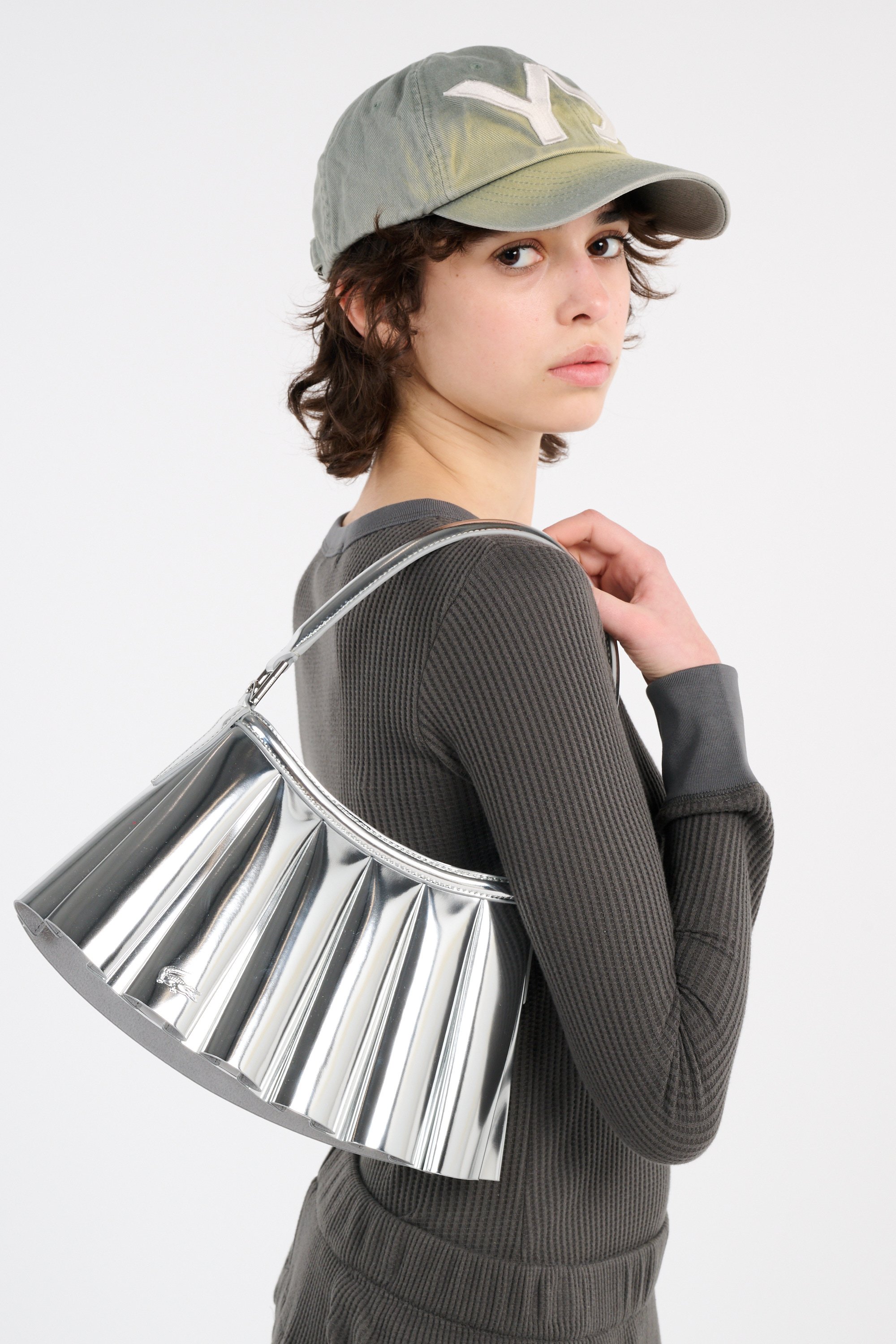 Sac porté épaule LACOSTE Argent