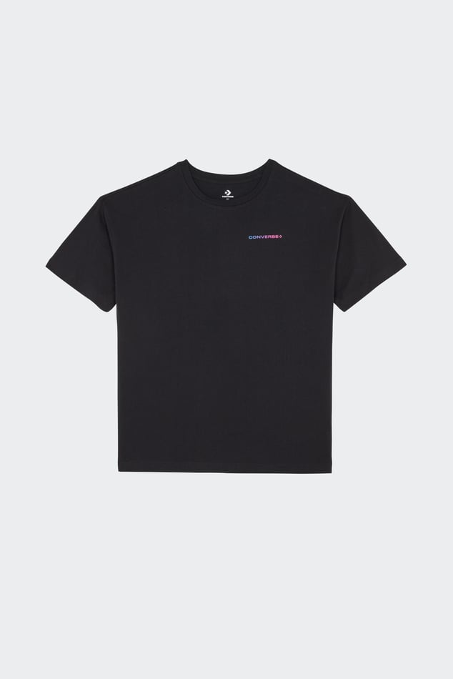 Femme ParallaxShops Converse courtlandt ox big kids mens shoes black white brown 162570c T shirt Noir Converse