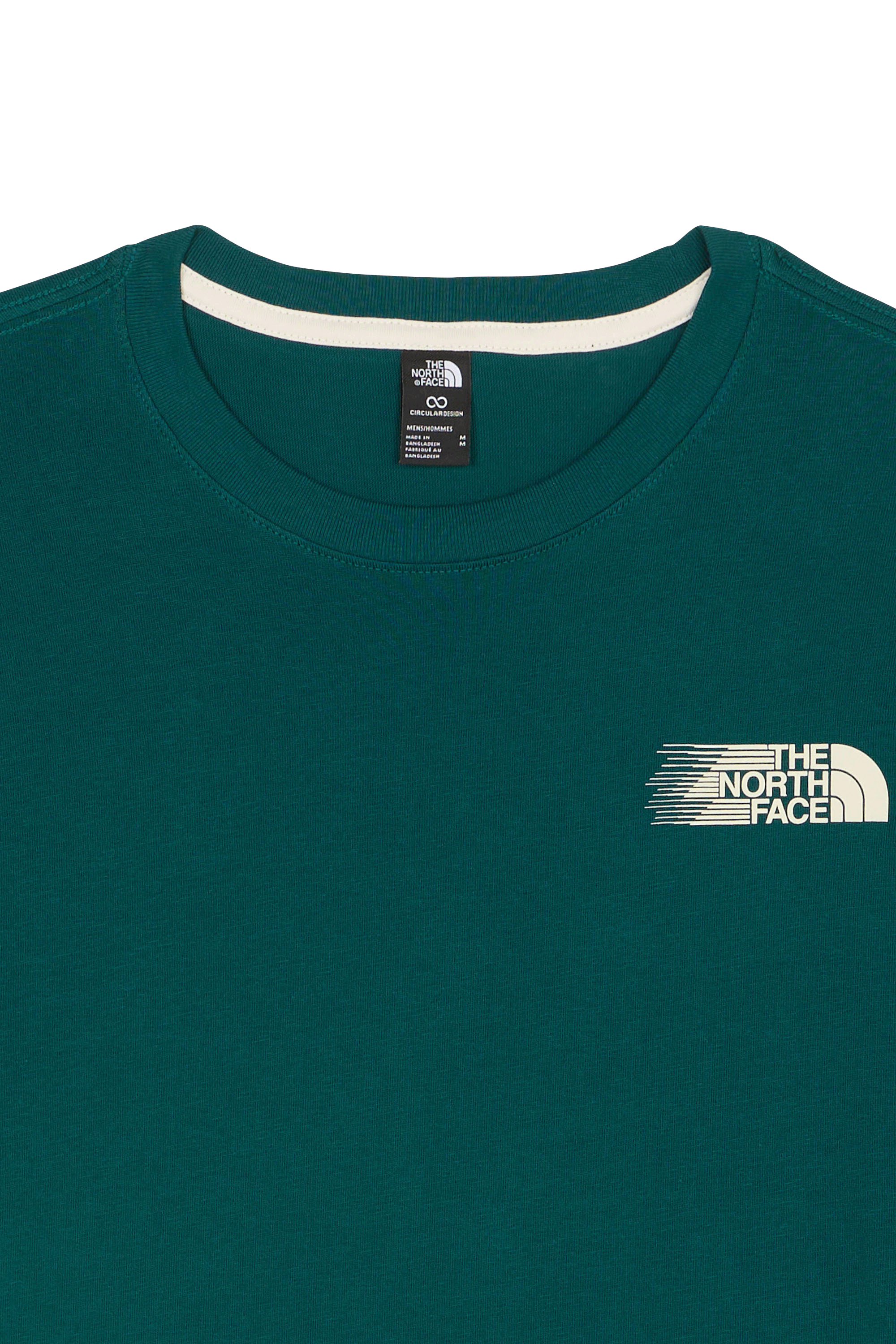 Regular-fit round-neck cotton T-shirt | Green THE NORTH FACE Men