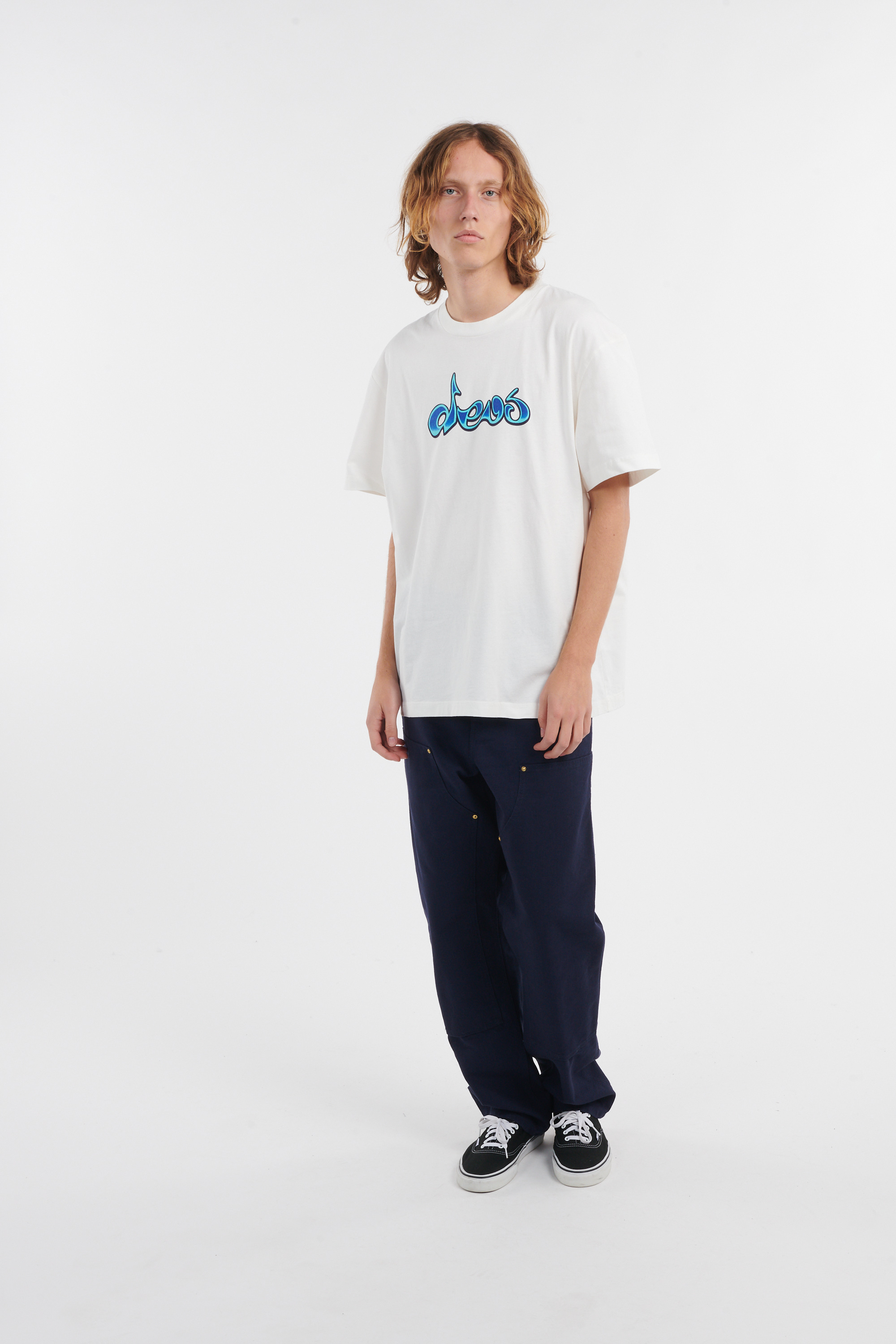 Regular-fit round-neck cotton T-shirt White