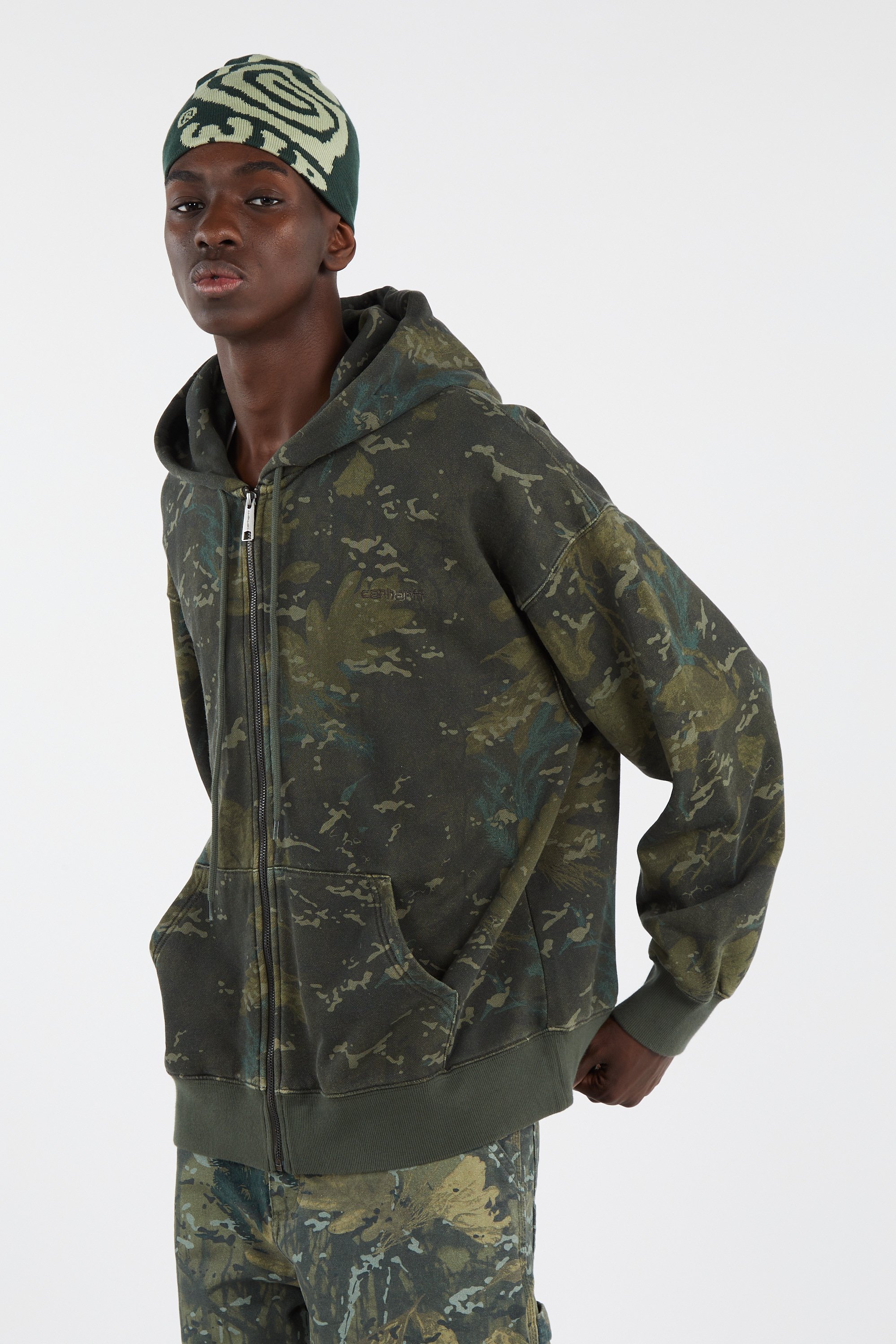 Hoodie zippé | Vert CARHARTT WIP Homme
