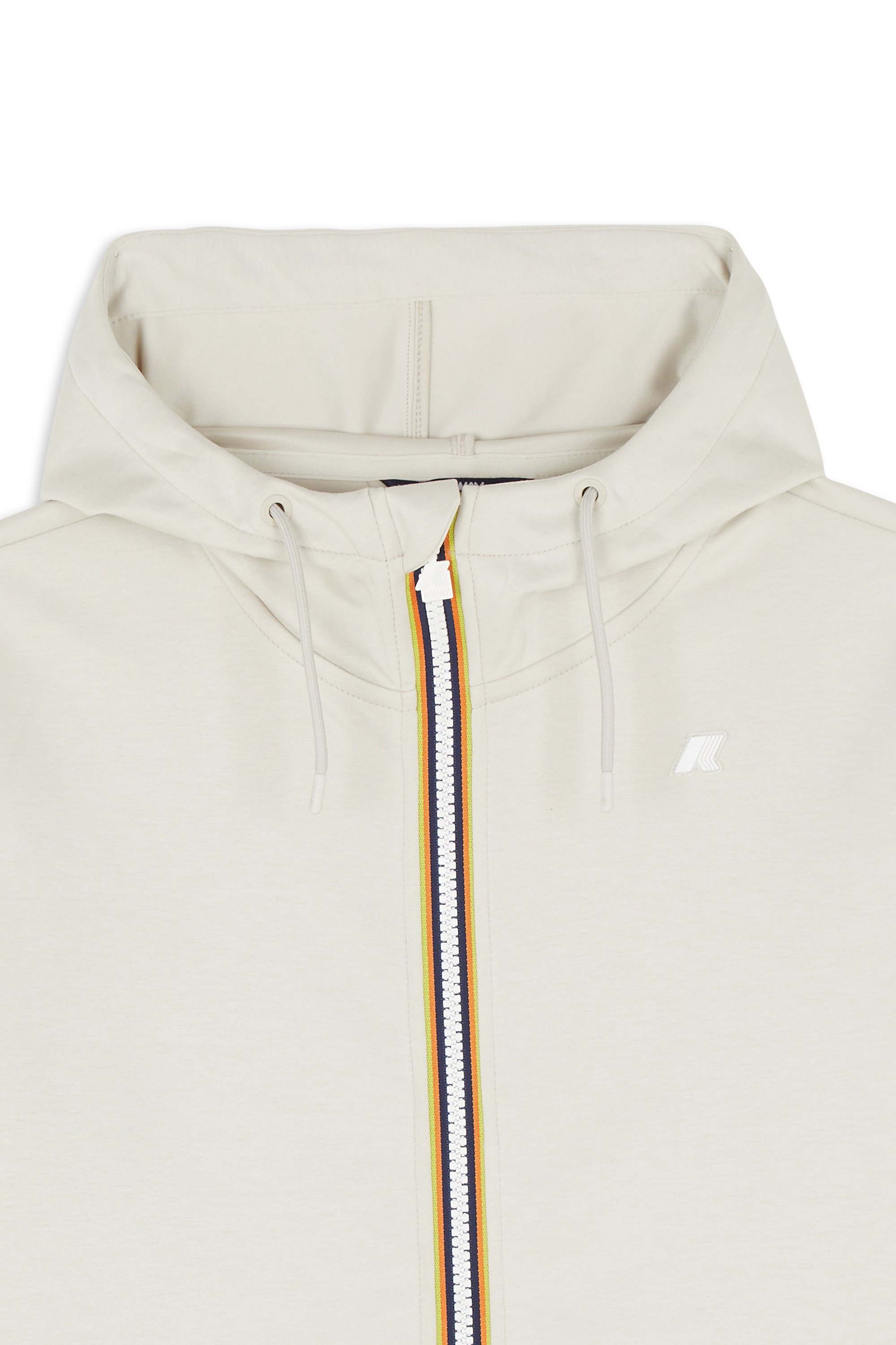 Hoodie zippé Beige