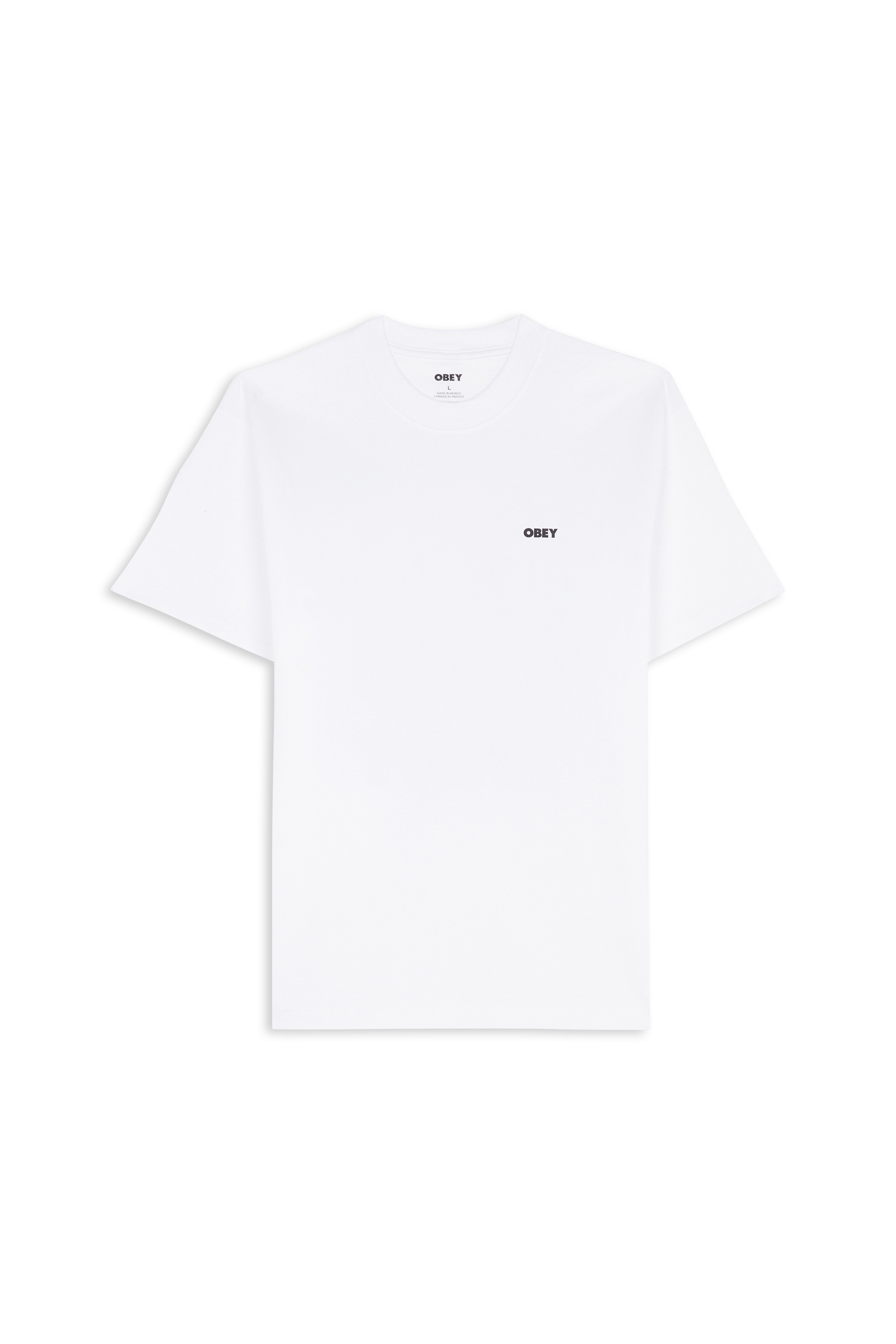 Regular-fit round-neck cotton T-shirt OBEY White