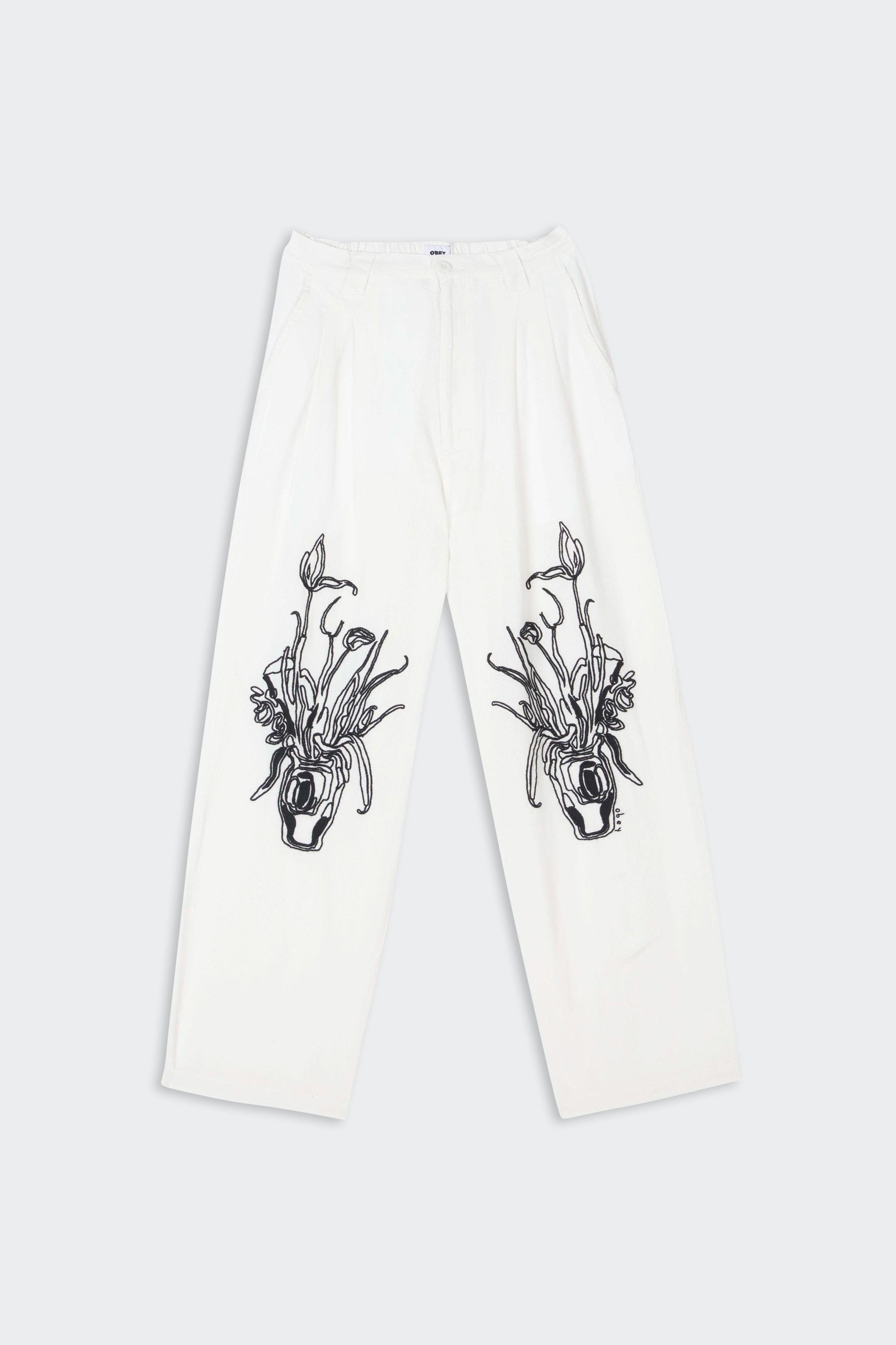 Trousers | White by OBEY Trousers White