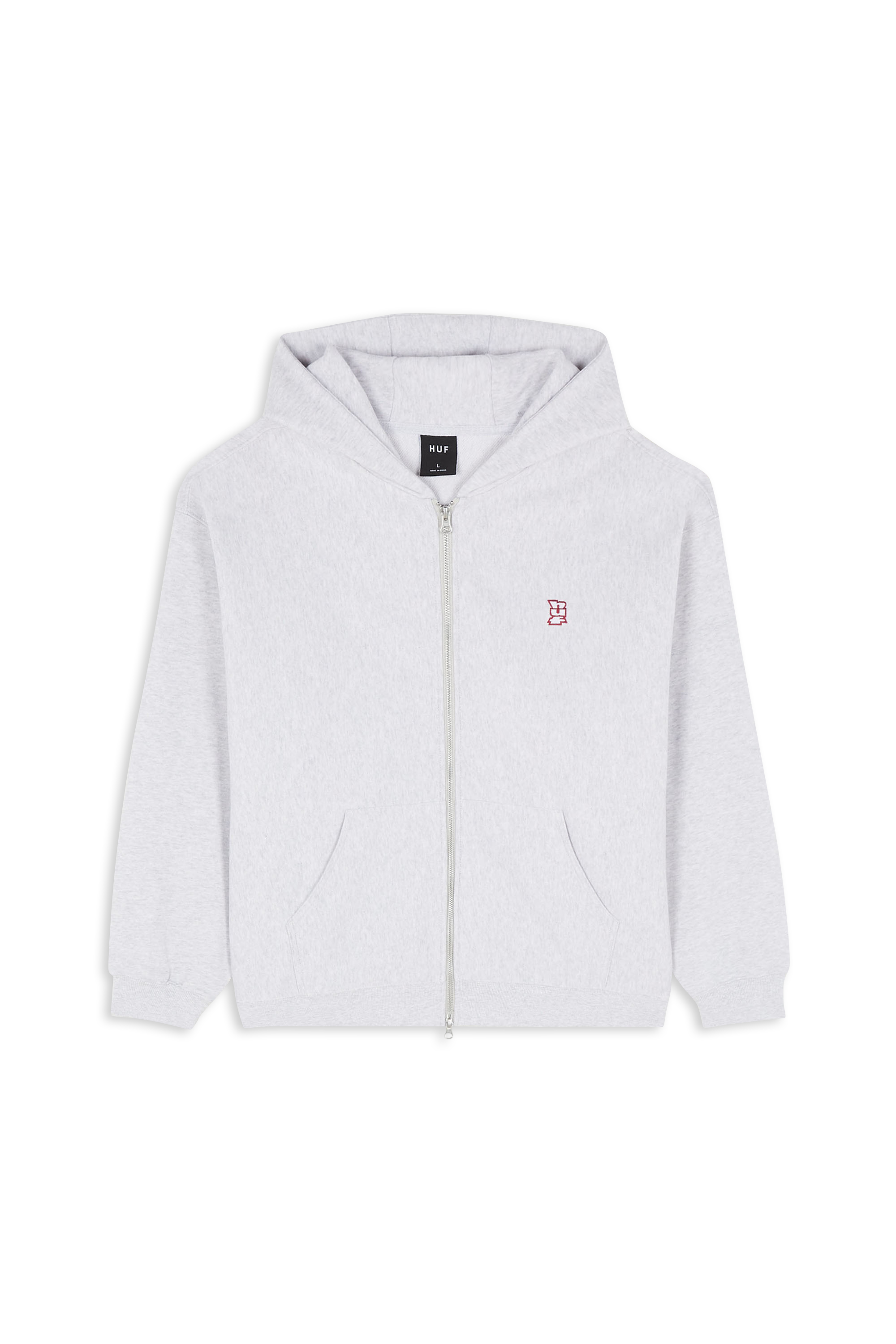 Hoodie zippé Gris