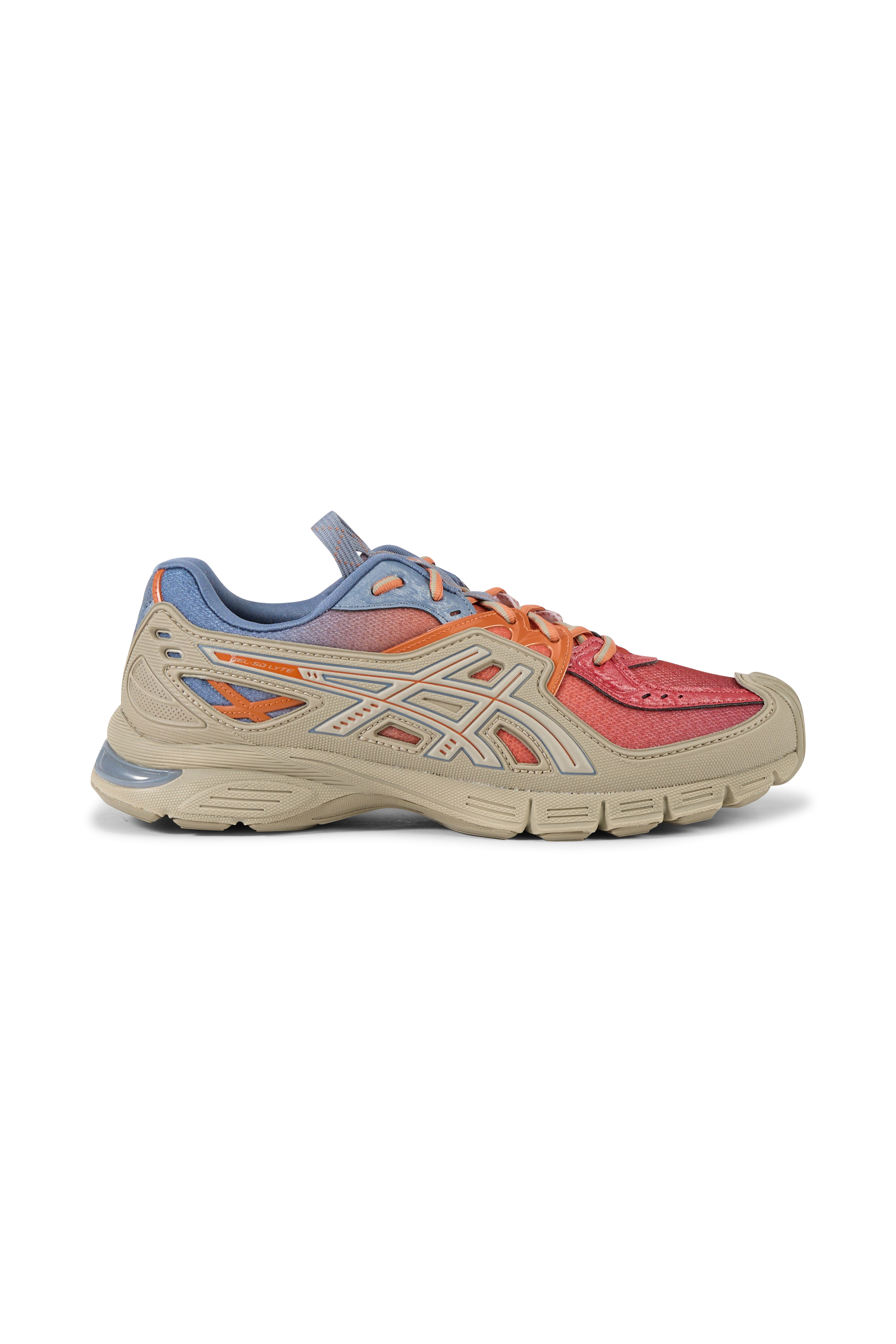 Men?s Storm 96 LO fabric and leather sneakers UB13-S GEL-SD-LYTE Olive grey/ ruste orange