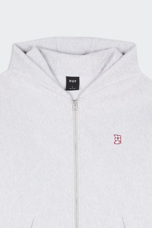 HUF Hoodie zippé Gris