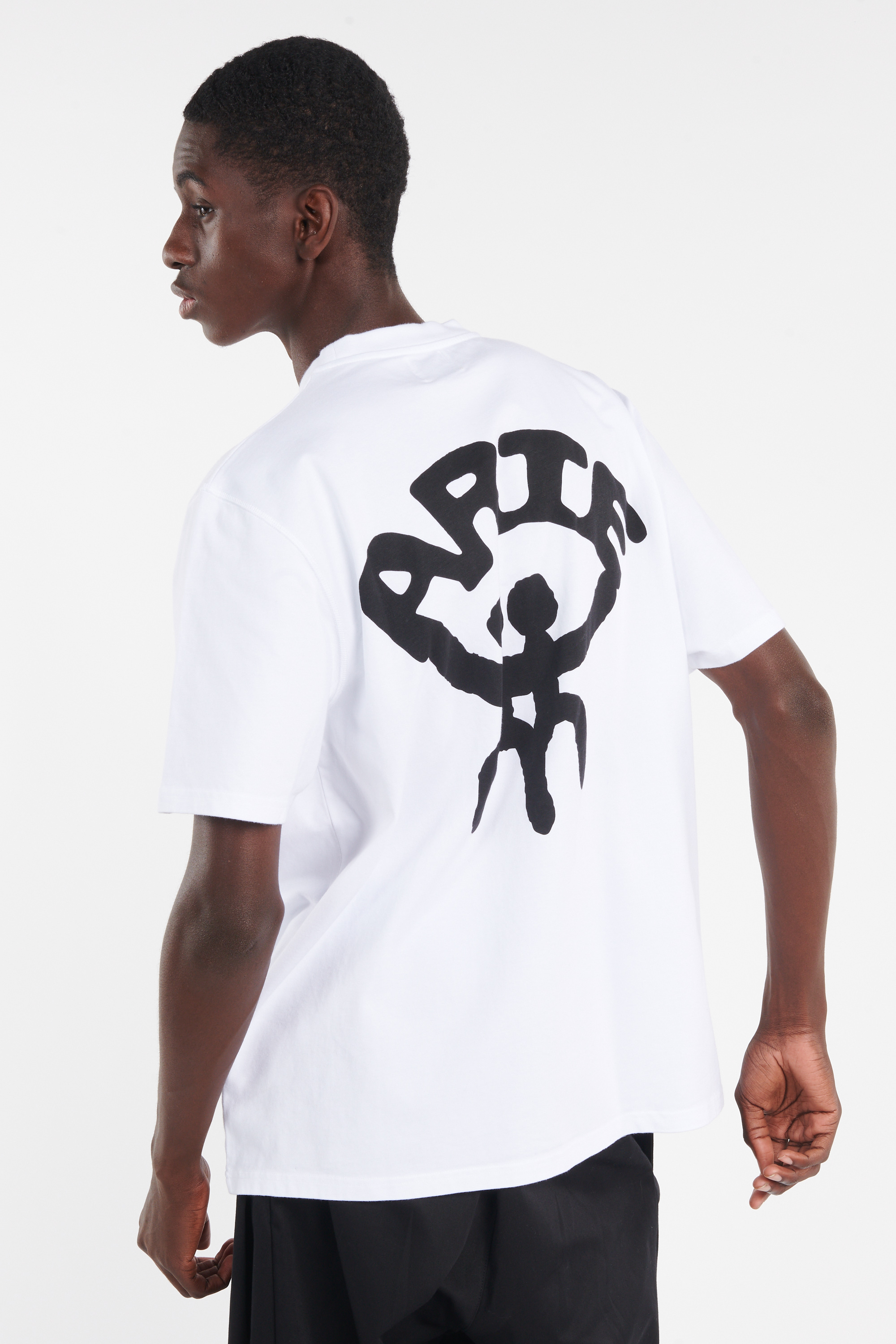 Regular-fit round-neck cotton T-shirt White