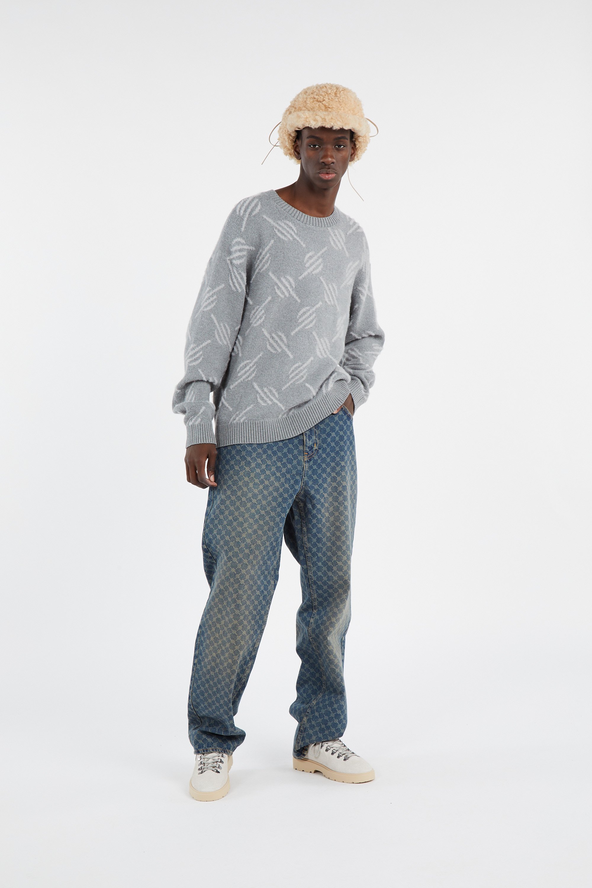 Pull DAILY PAPER Gris