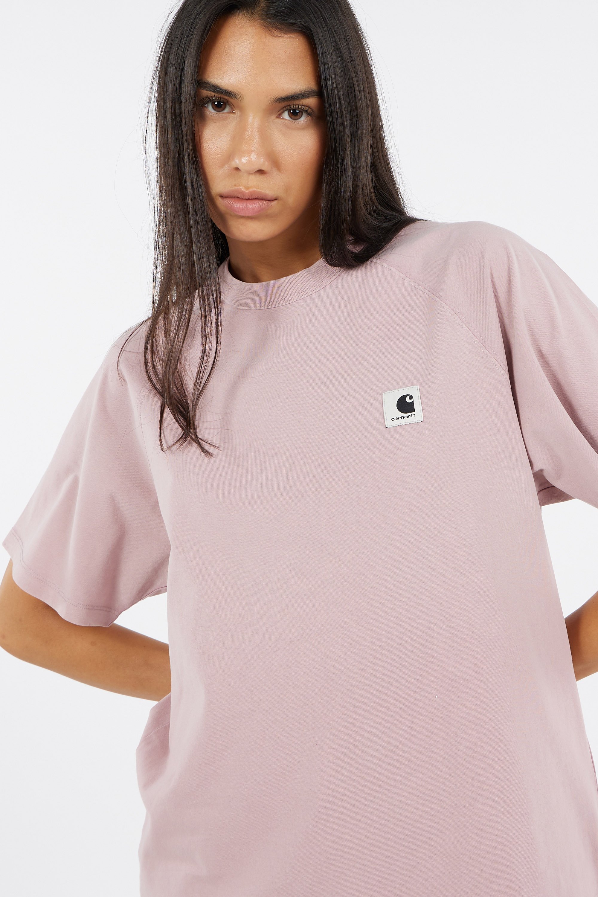 Regular-fit round-neck cotton T-shirt | Pink by CARHARTT WIP Regular-fit round-neck cotton T-shirt Pink